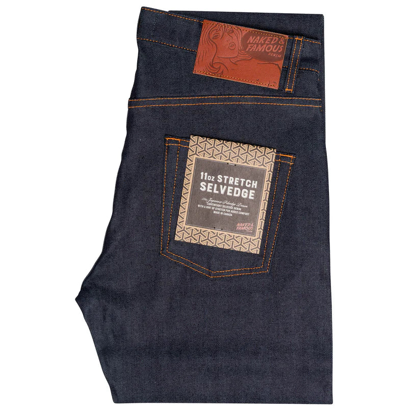 Naked & Famous - Easy Guy in 11oz Stretch Selvedge Indigo