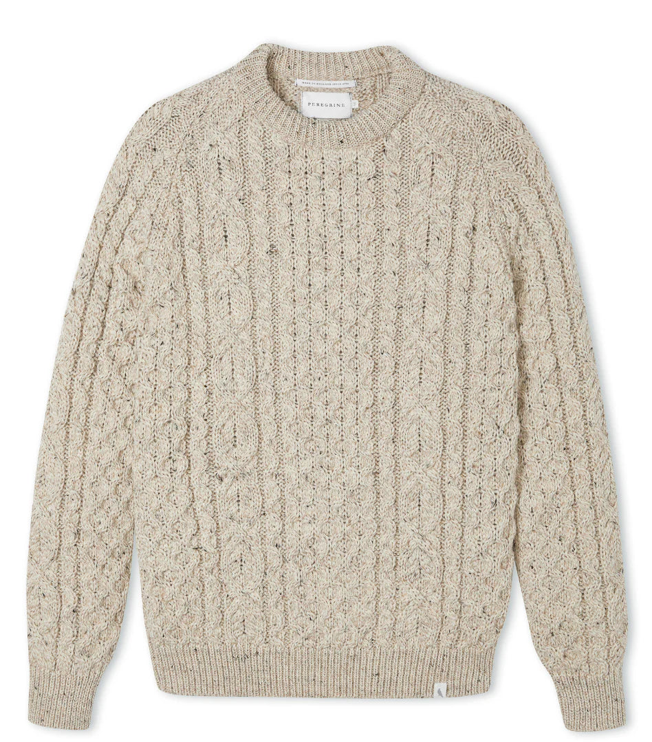 Peregrine - Hudson Aran Jumper in Skiddaw