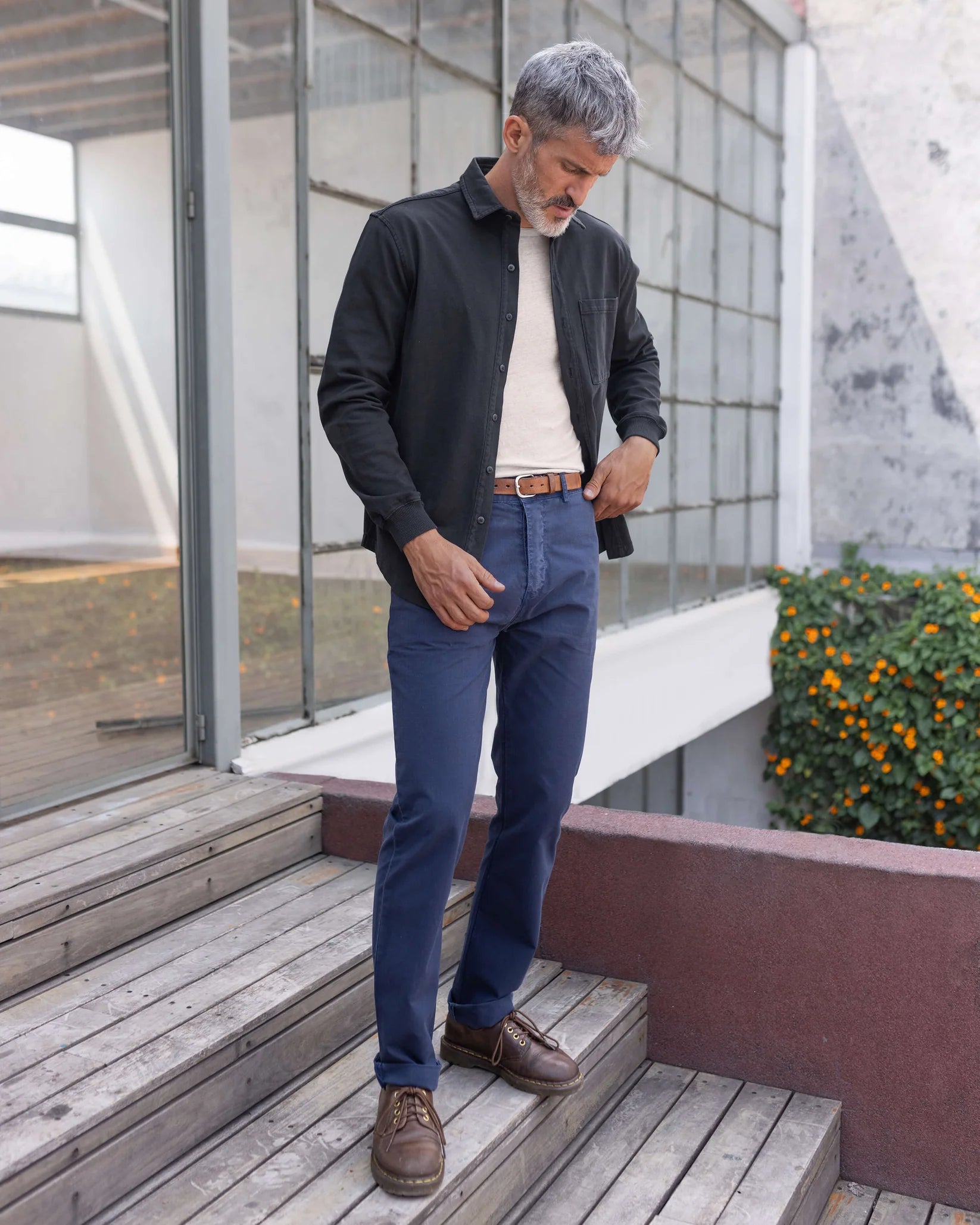 Alex Crane - Caza Knit Shirt in Night
