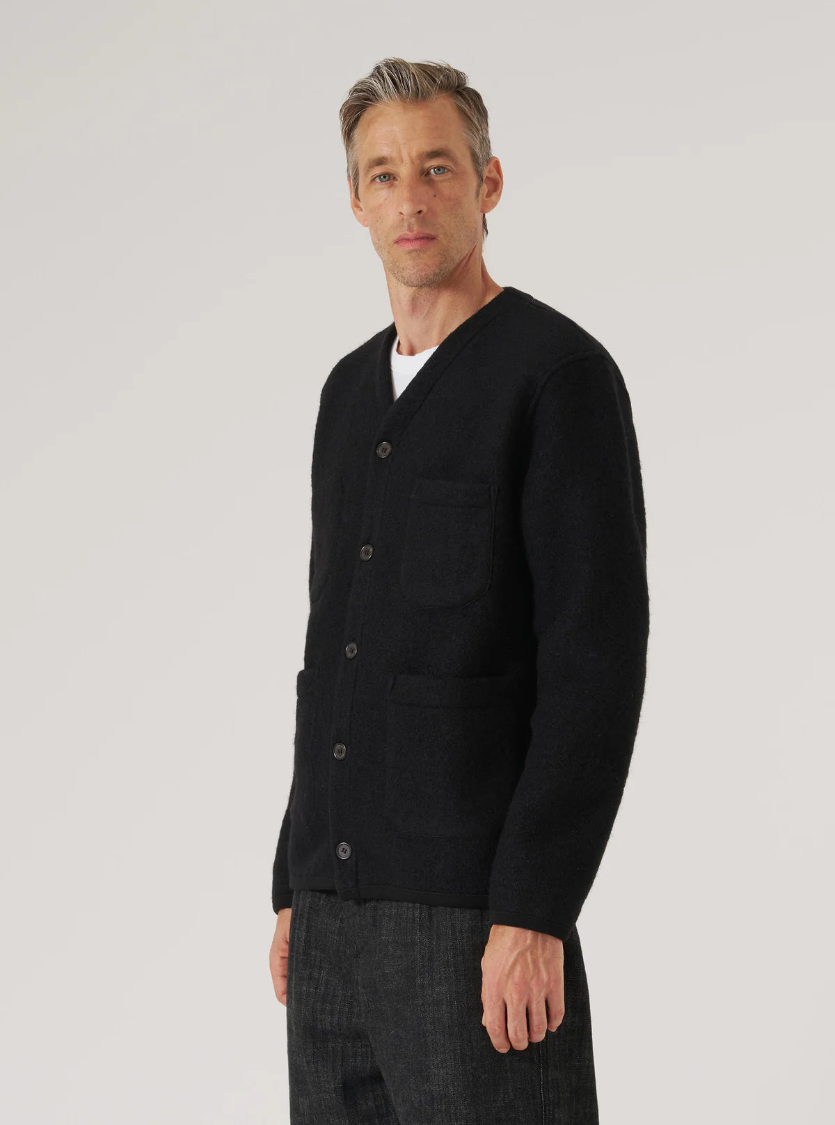 Universal Works - Cardigan in Black