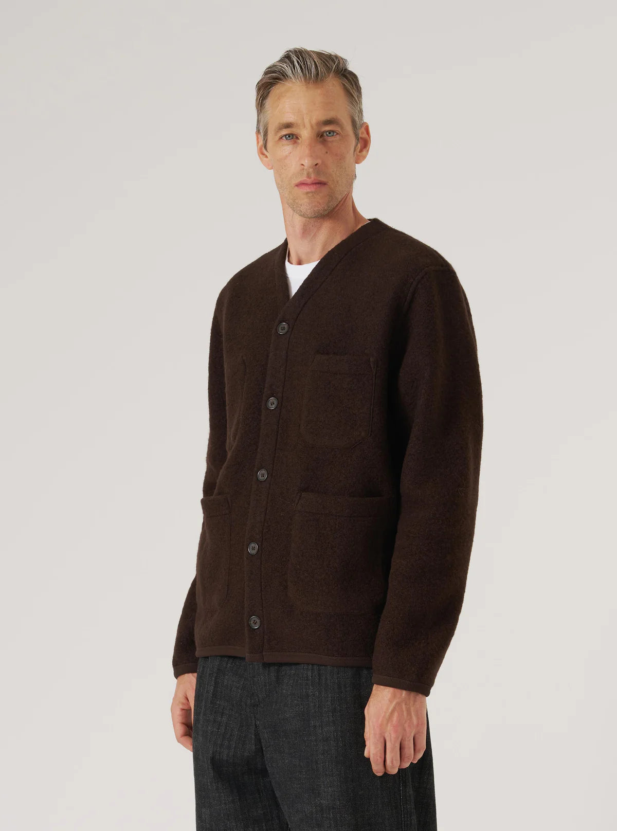 Universal Works - Cardigan in Brown