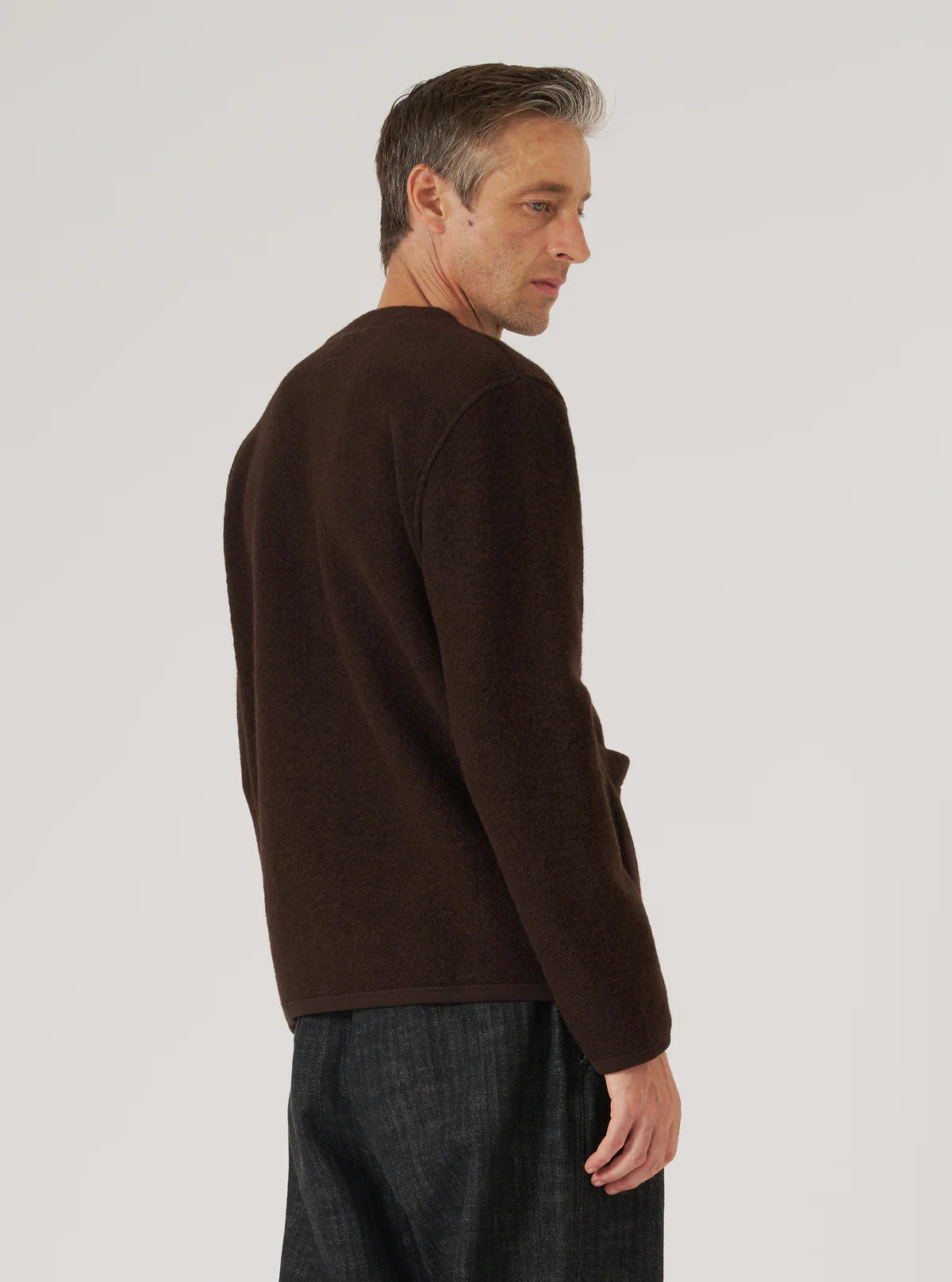 Universal Works - Cardigan in Brown
