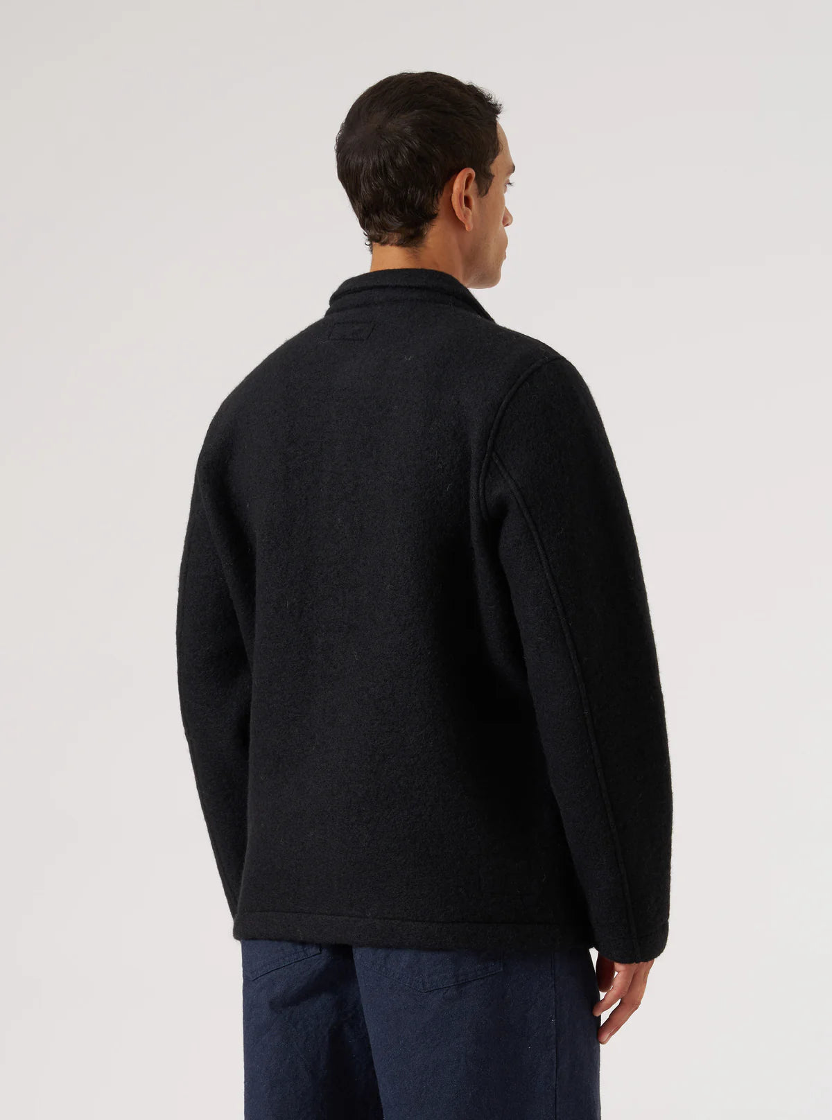 Universal Works - Wool Fleece Field Jacket in Black