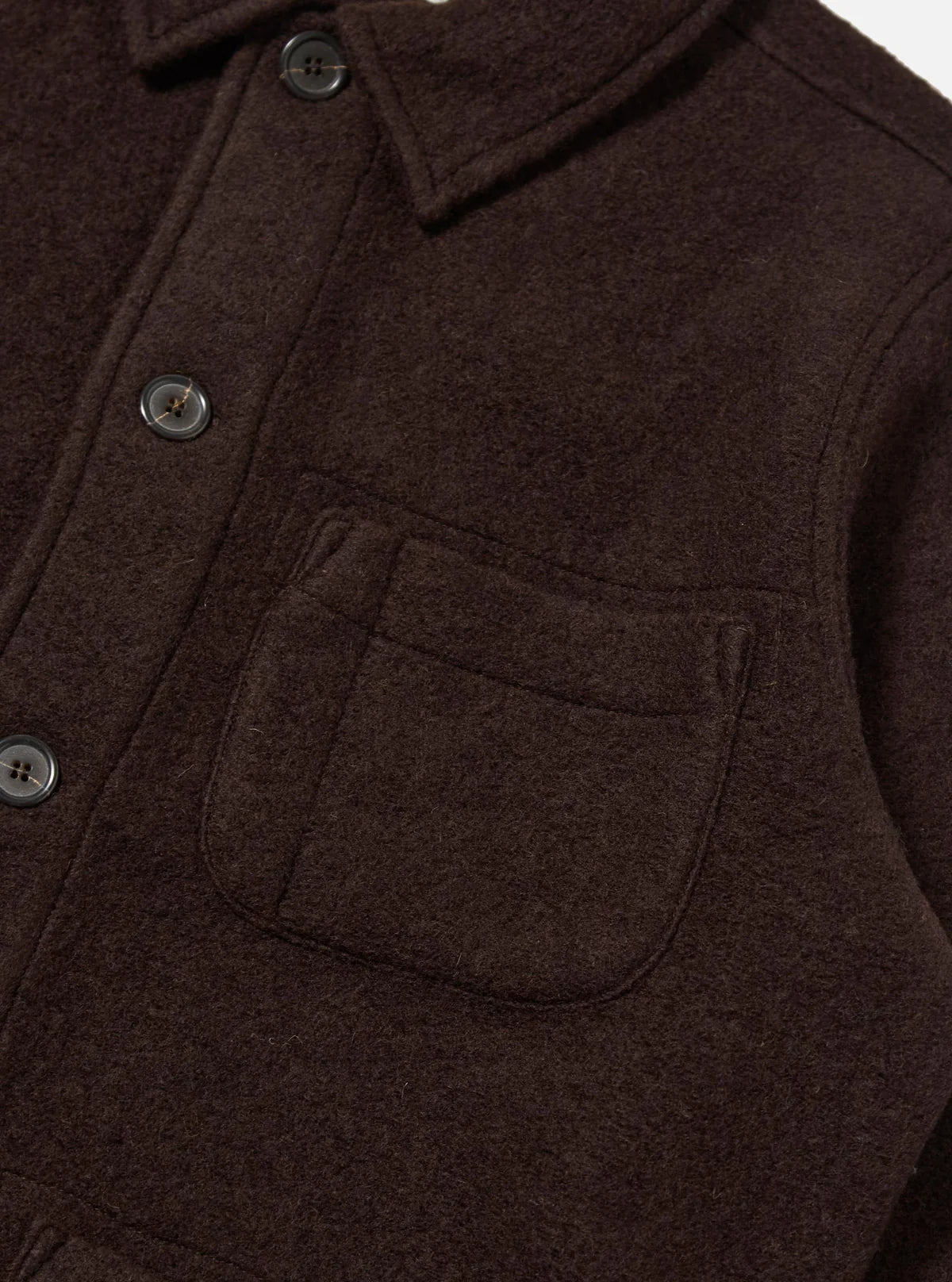 Universal Works - Wool Fleece Field Jacket in Brown