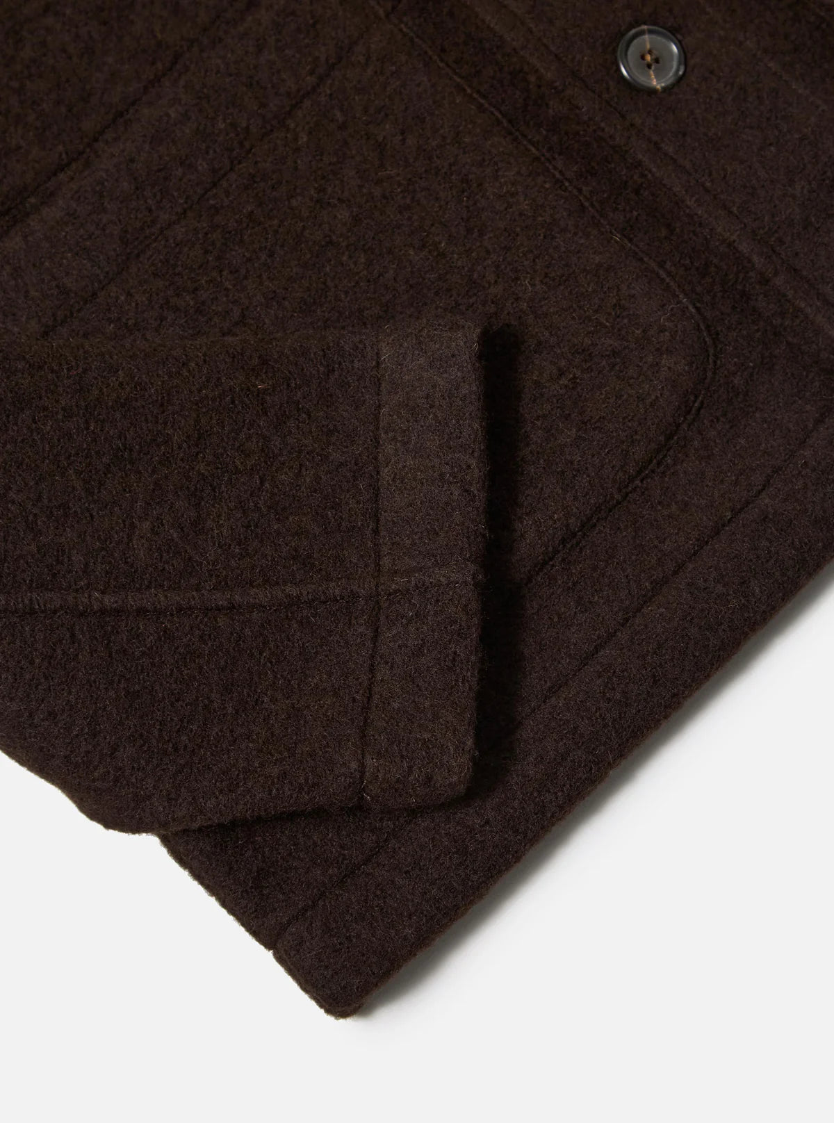 Universal Works - Wool Fleece Field Jacket in Brown