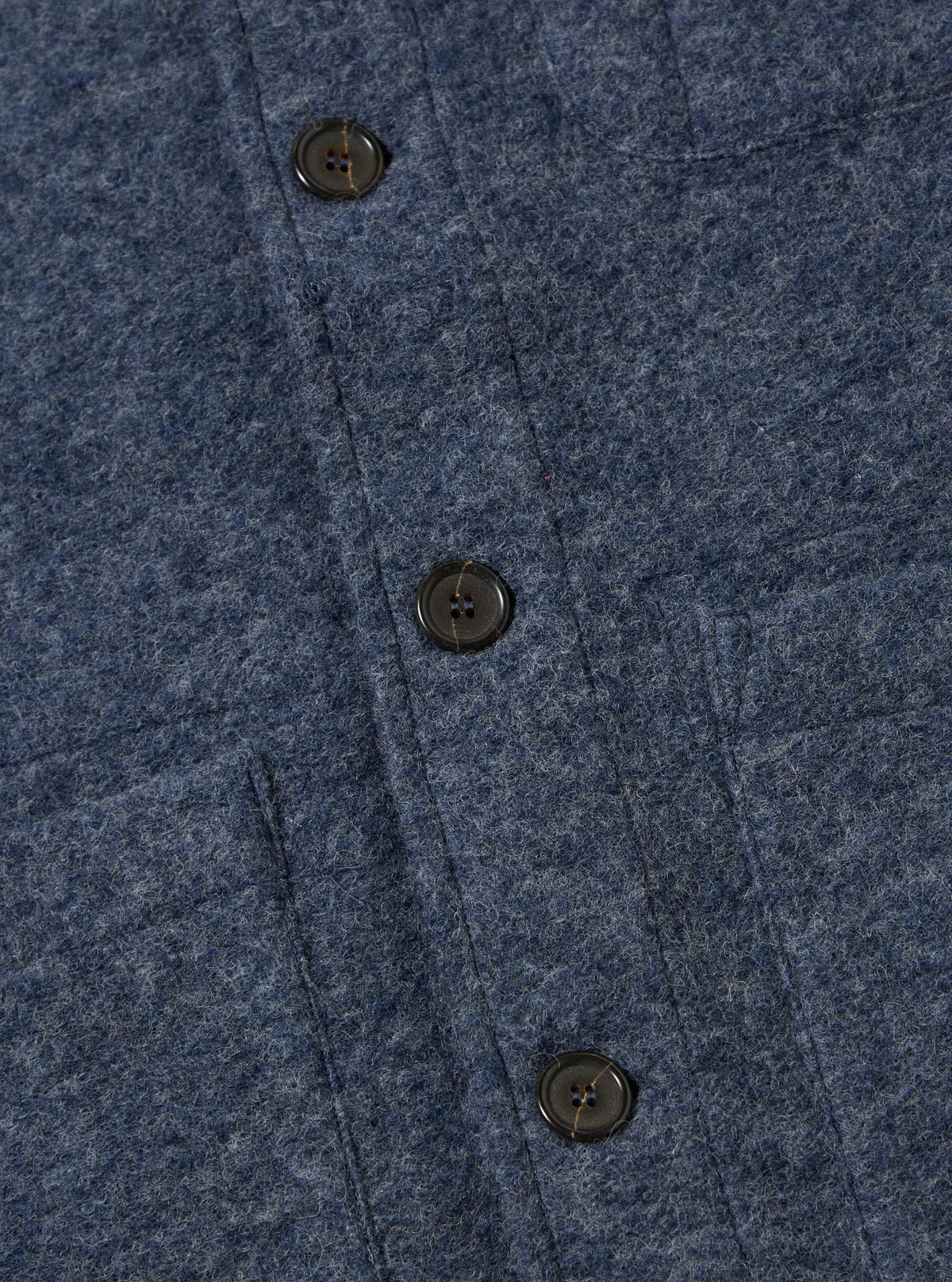 Universal Works - Wool Fleece Field Jacket in Slate Blue