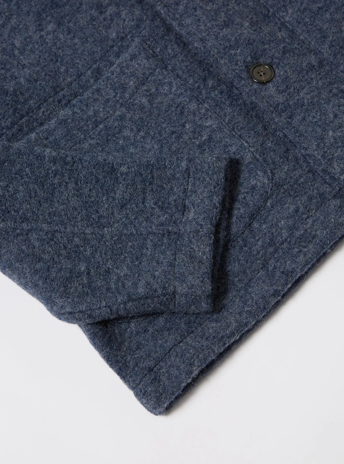 Universal Works - Wool Fleece Field Jacket in Slate Blue