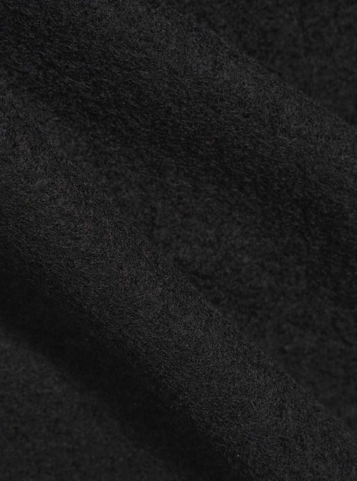 Universal Works - Wool Fleece Zip Bomber in Black