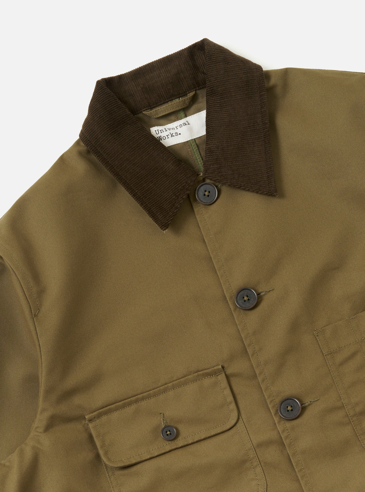 Universal Works - Brushed Polytech Merchant Jacket in Khaki