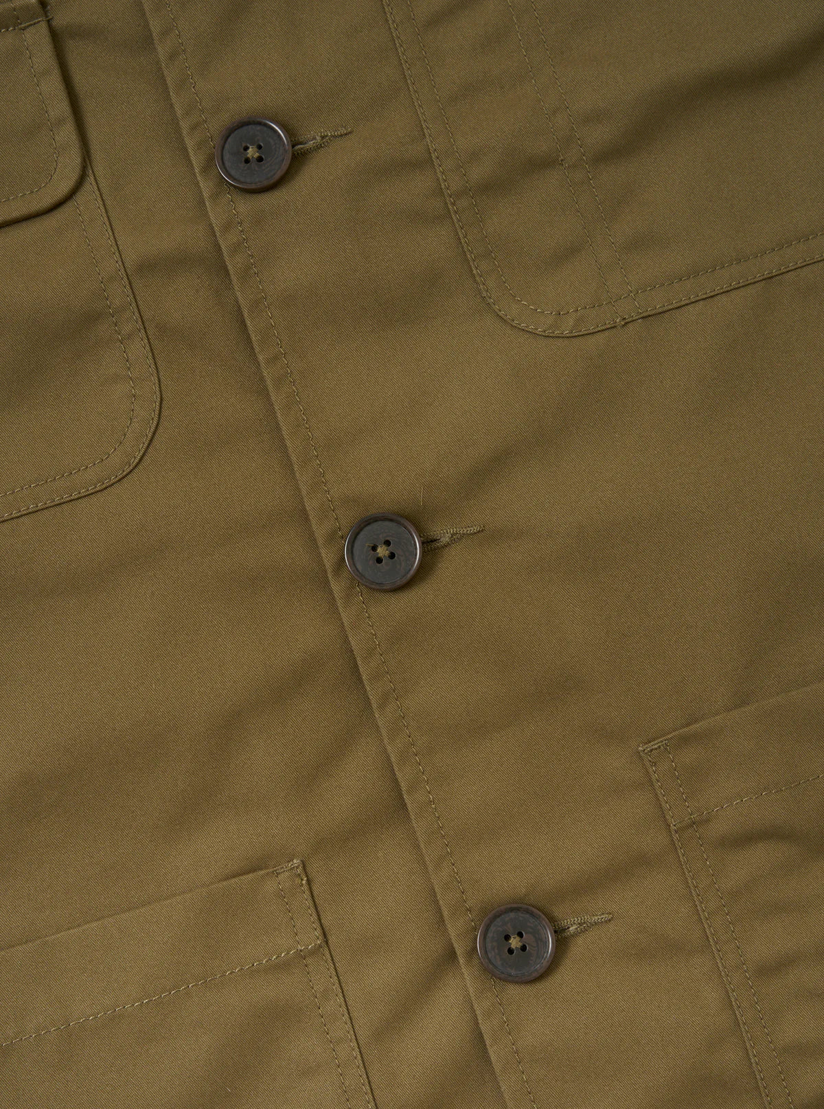 Universal Works - Brushed Polytech Merchant Jacket in Khaki