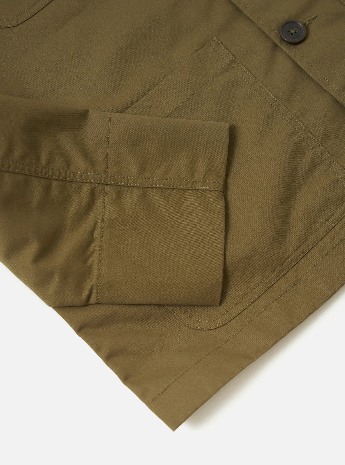 Universal Works - Brushed Polytech Merchant Jacket in Khaki