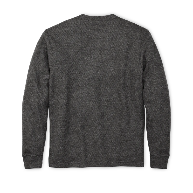 Filson- Waffle Knit Thermal Crewneck Charcoal