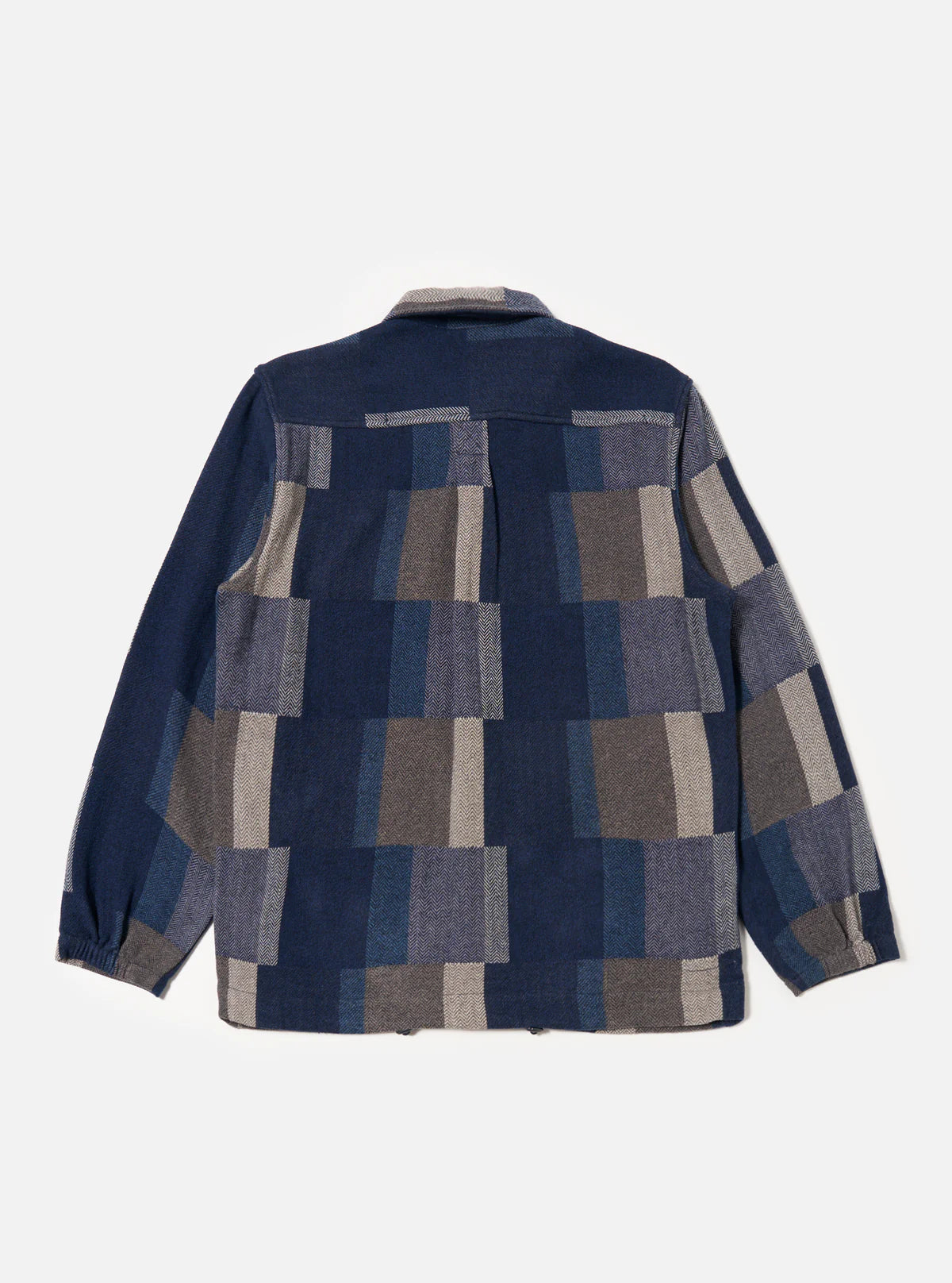 Universal Works - L/S Tech Overshirt Navy Japanese Patchwork