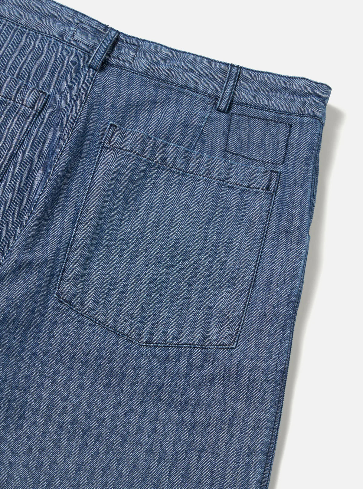Universal Works - Utility Pant Indigo Denim Herringbone