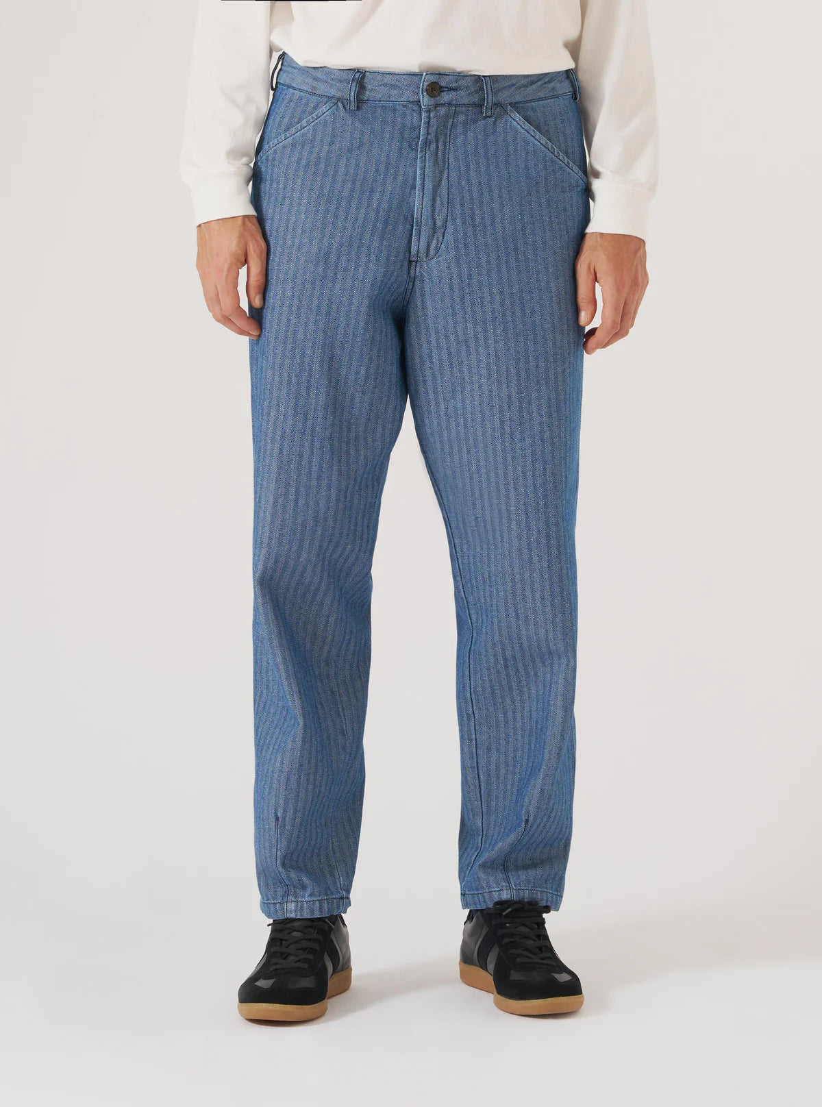 Universal Works - Utility Pant Indigo Denim Herringbone