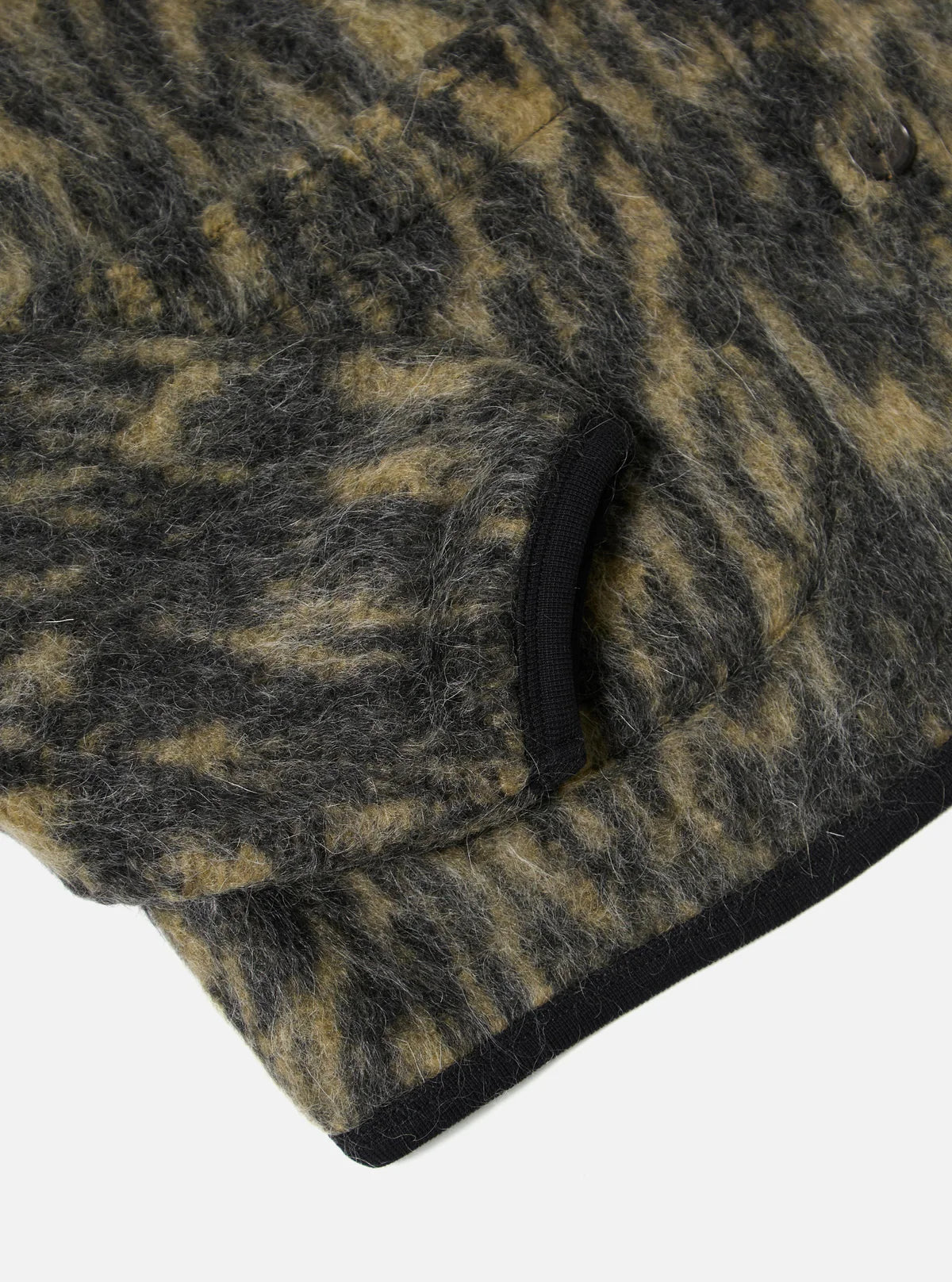 Universal Works - Cardigan in Charcoal Dolce Fleece