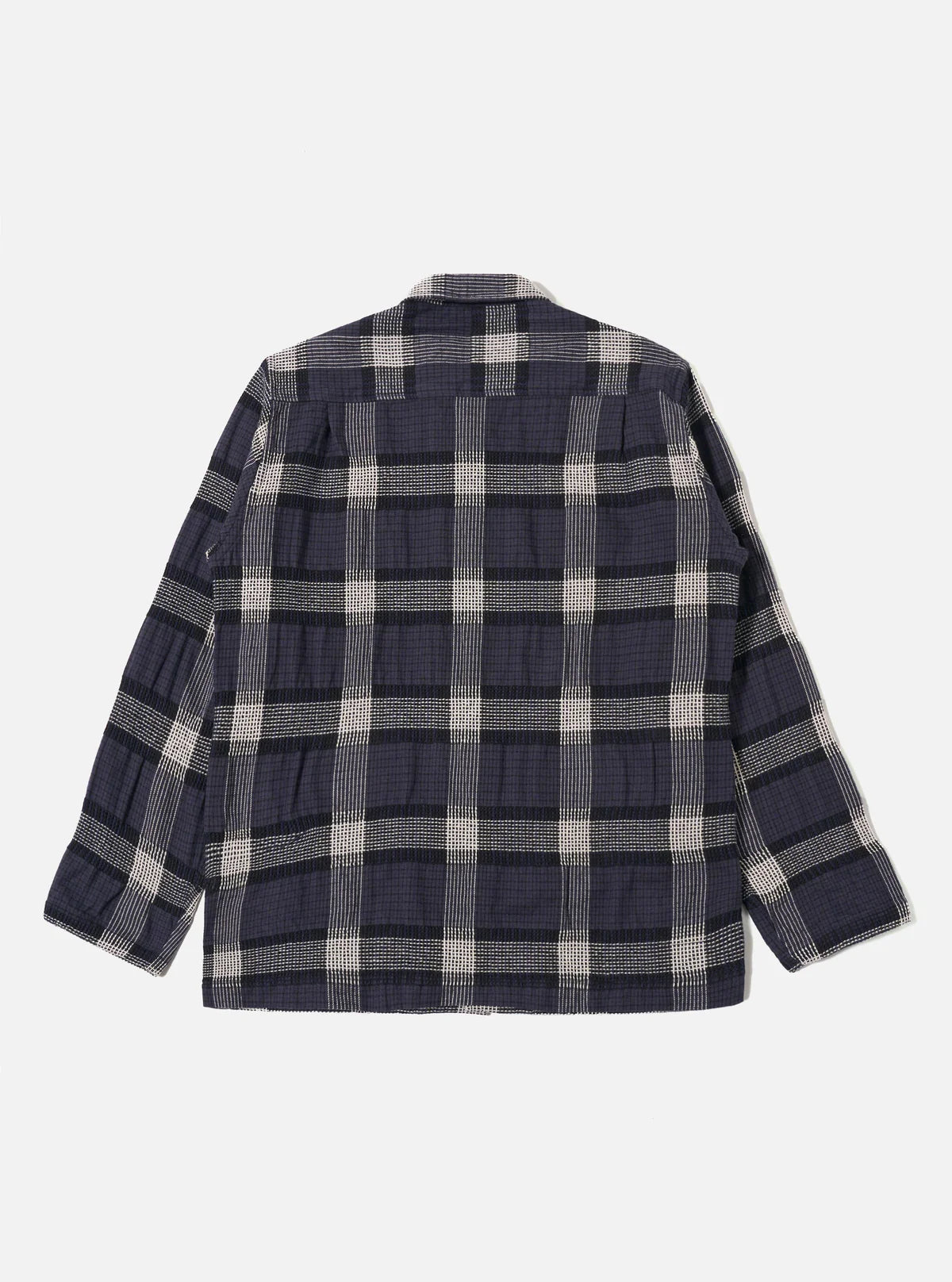 Universal Works - Easy Overshirt in Charcoal Polka Check