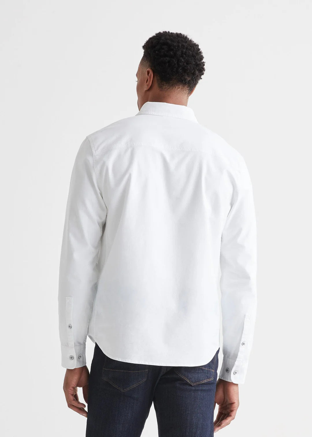 DUER- Performance Stretch Button Down: White