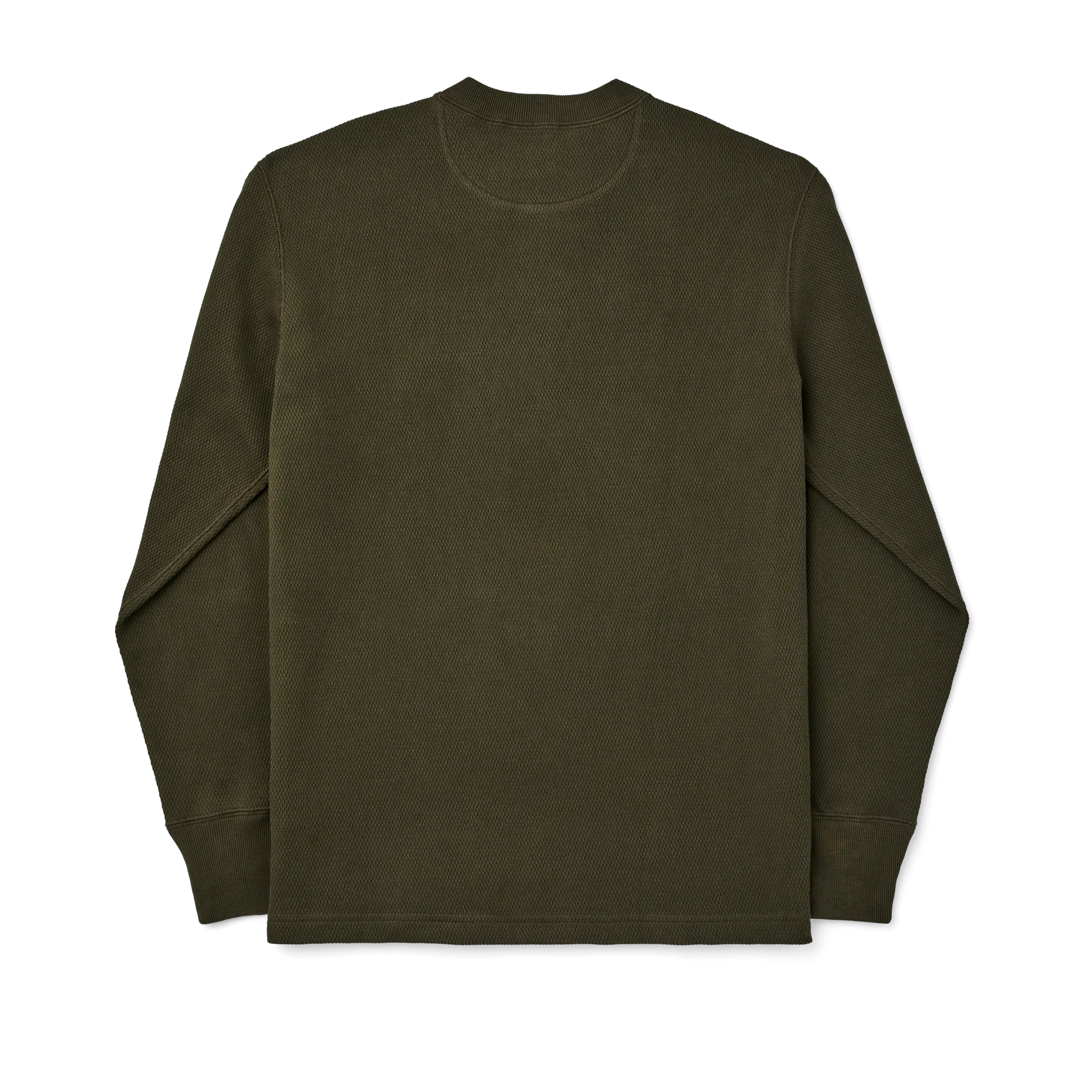 Filson - Waffle Knit Henley in Mossy Rock
