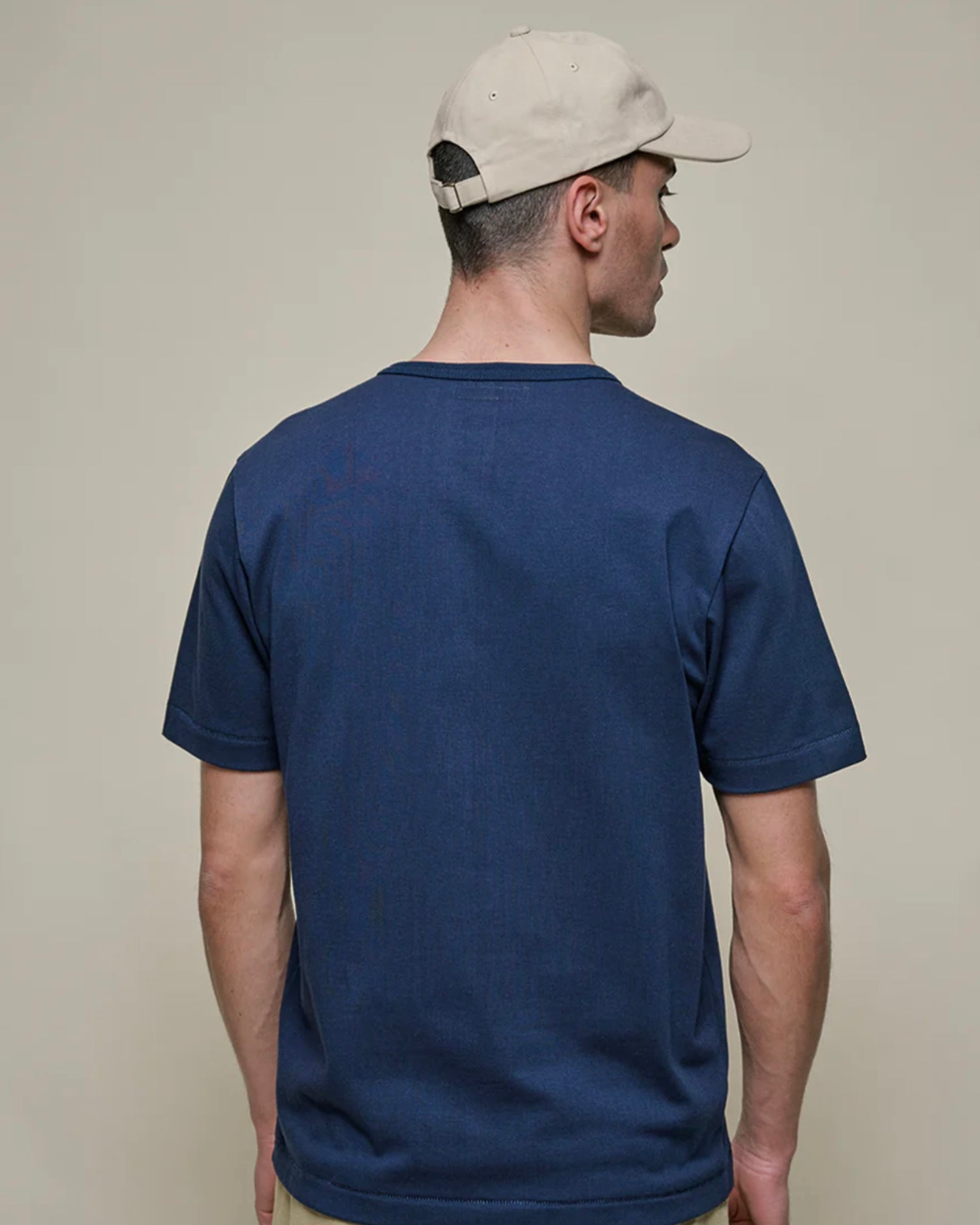 Merz b. Schwanen - 2M15 Vintage Machine Refined Classic Fit T-Shirt in Ink Blue