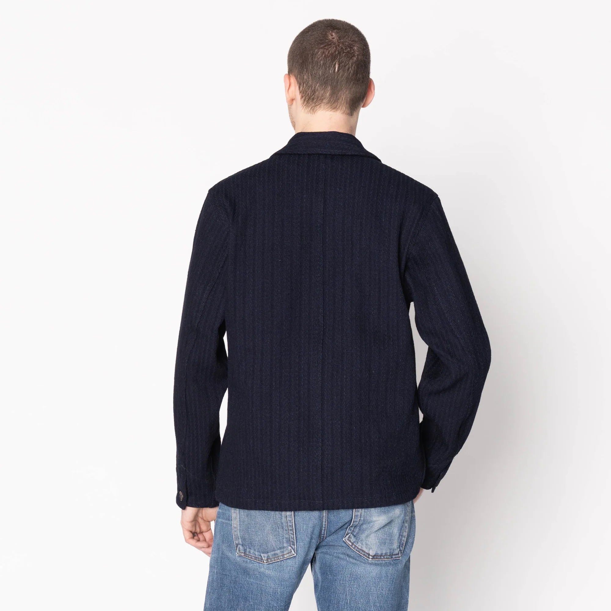 Naked & Famous - Chore Coat in Indigo Sugiaya