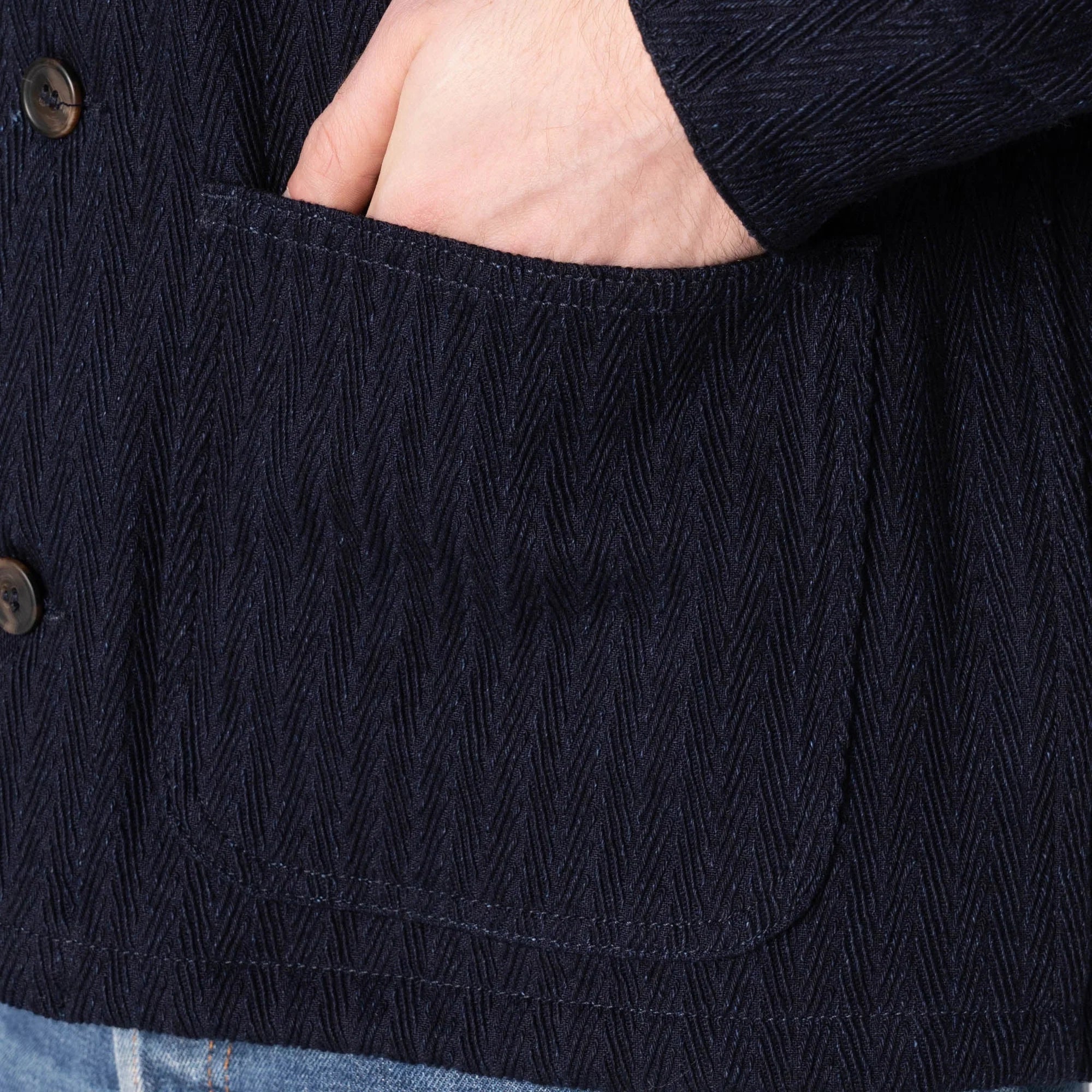 Naked & Famous - Chore Coat in Indigo Sugiaya