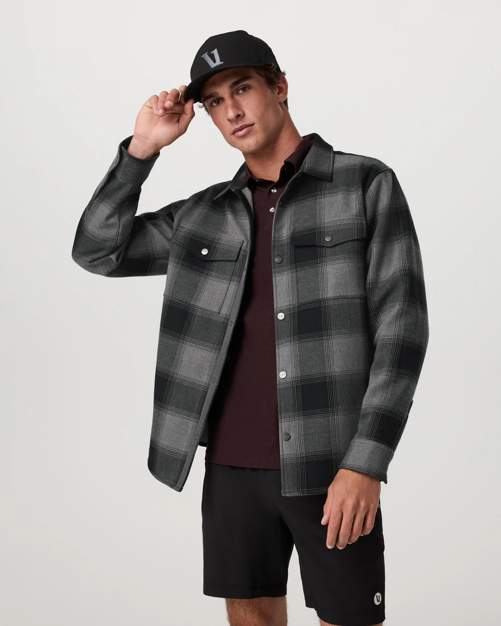 Vuori - Ramge Shirt Jacket in Dark Pewter