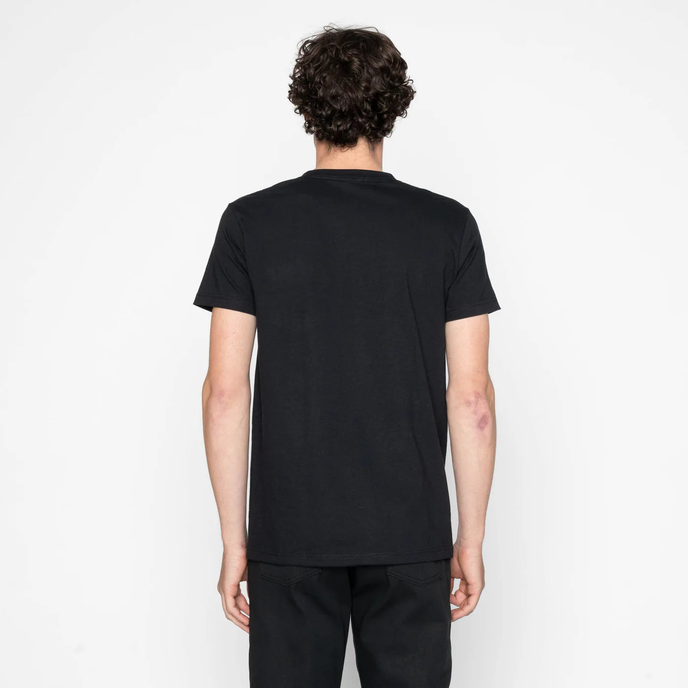 Naked & Famous - Pocket Tee in Black + Indigo Jacquard