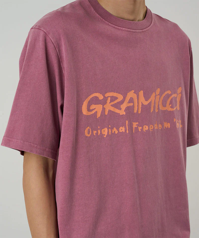 Gramicci - Freedom Tee Pigment Dyed in Red