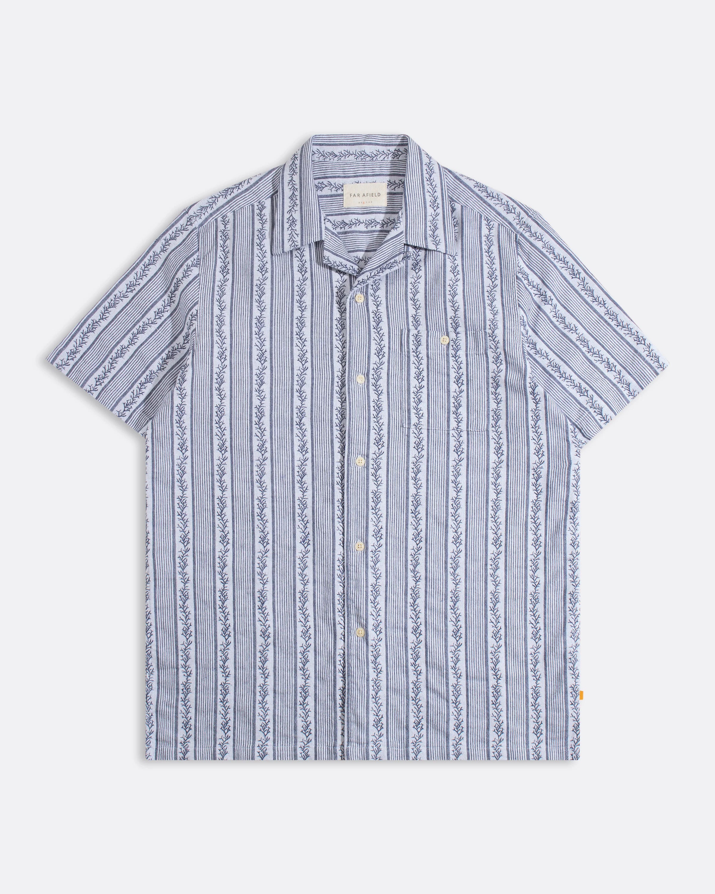Far Afield - Selleck Shirt in Higher Stripe Floral