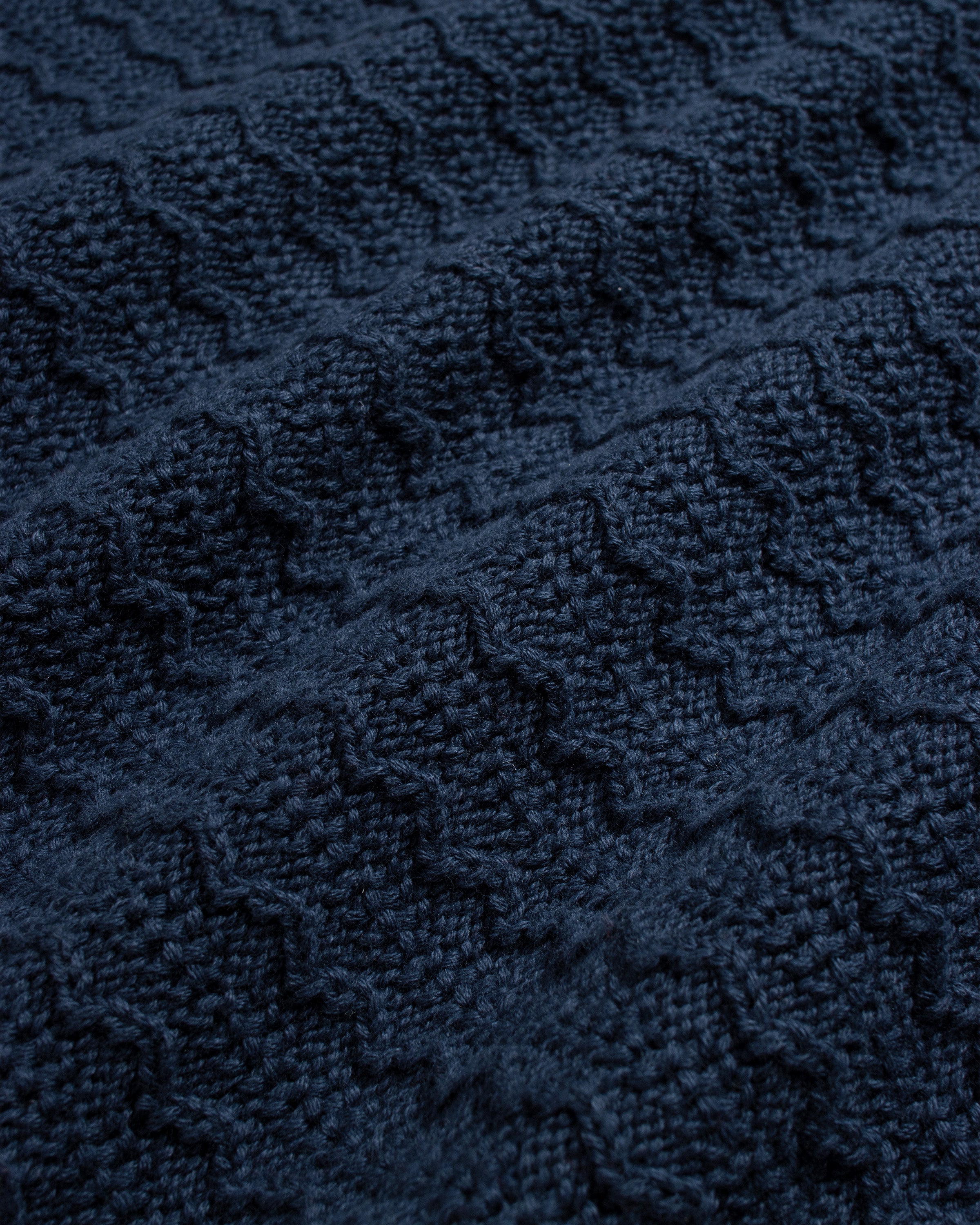 Far Afield - Cropped Sleeveless Cardigan in Navy