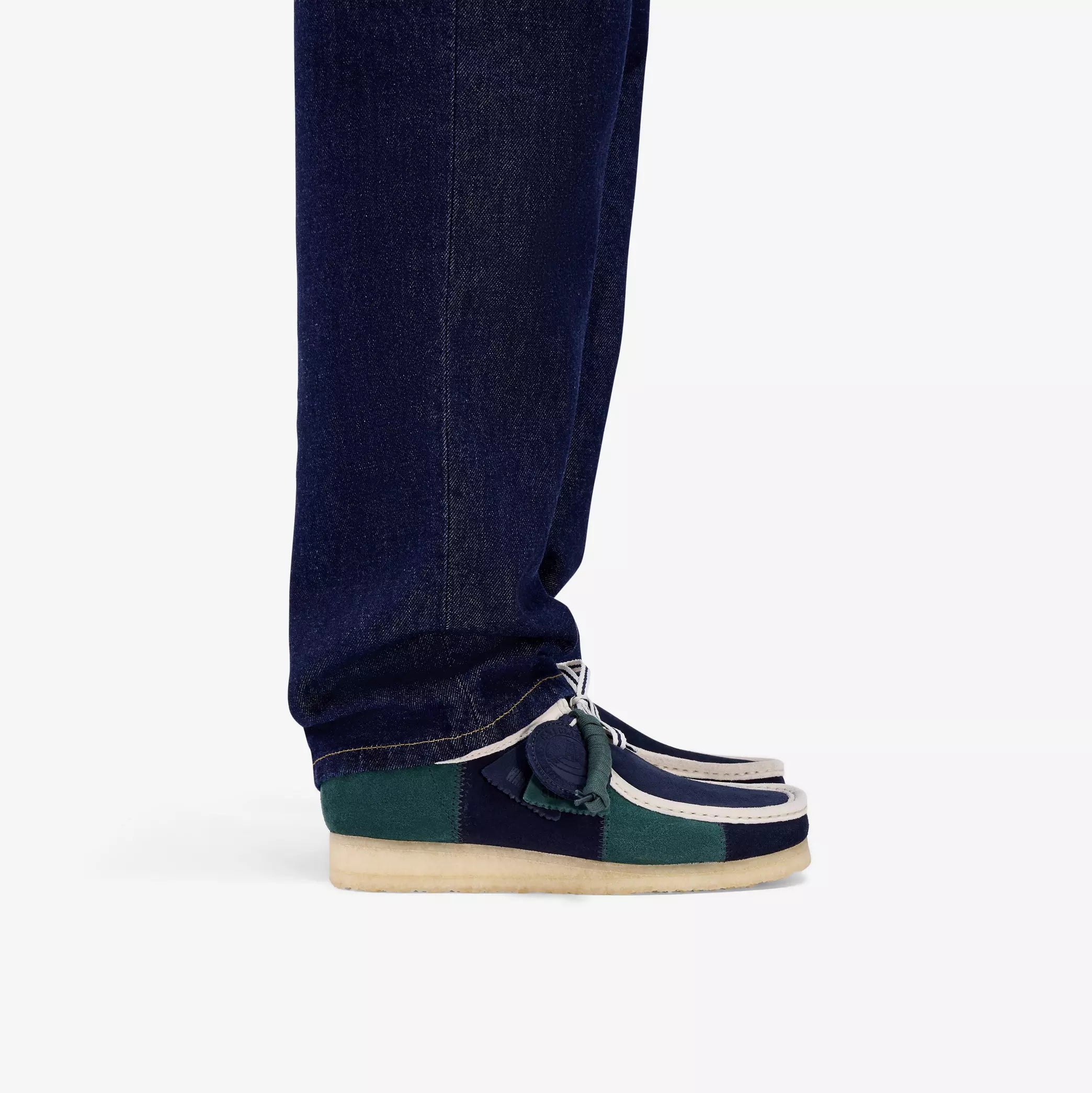 Clarks Originals - Wallabee in Blue/Green Stripe