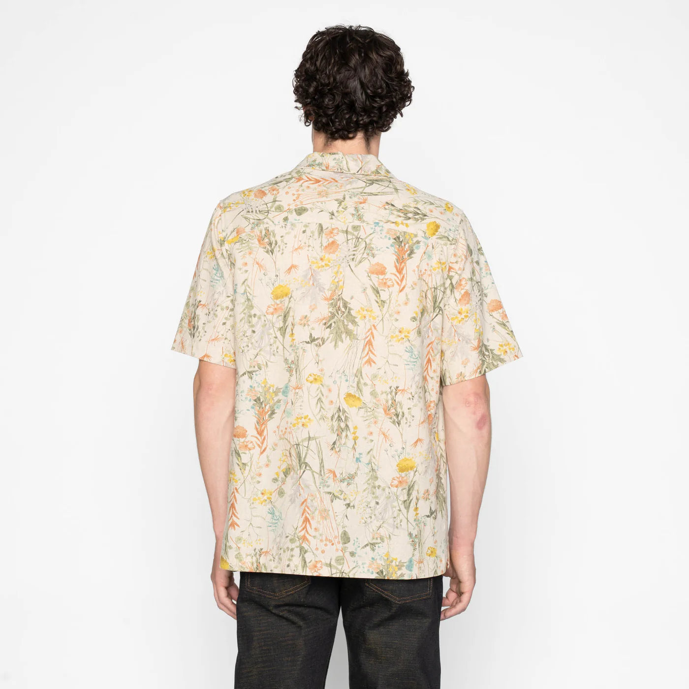 Naked & Famous - Aloha Shirt in Flowers Painting