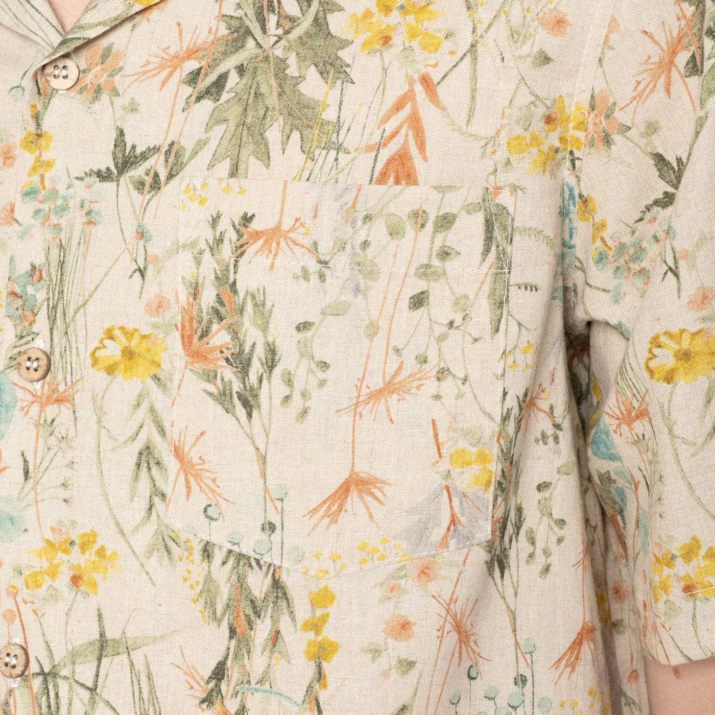 Naked & Famous - Aloha Shirt in Flowers Painting