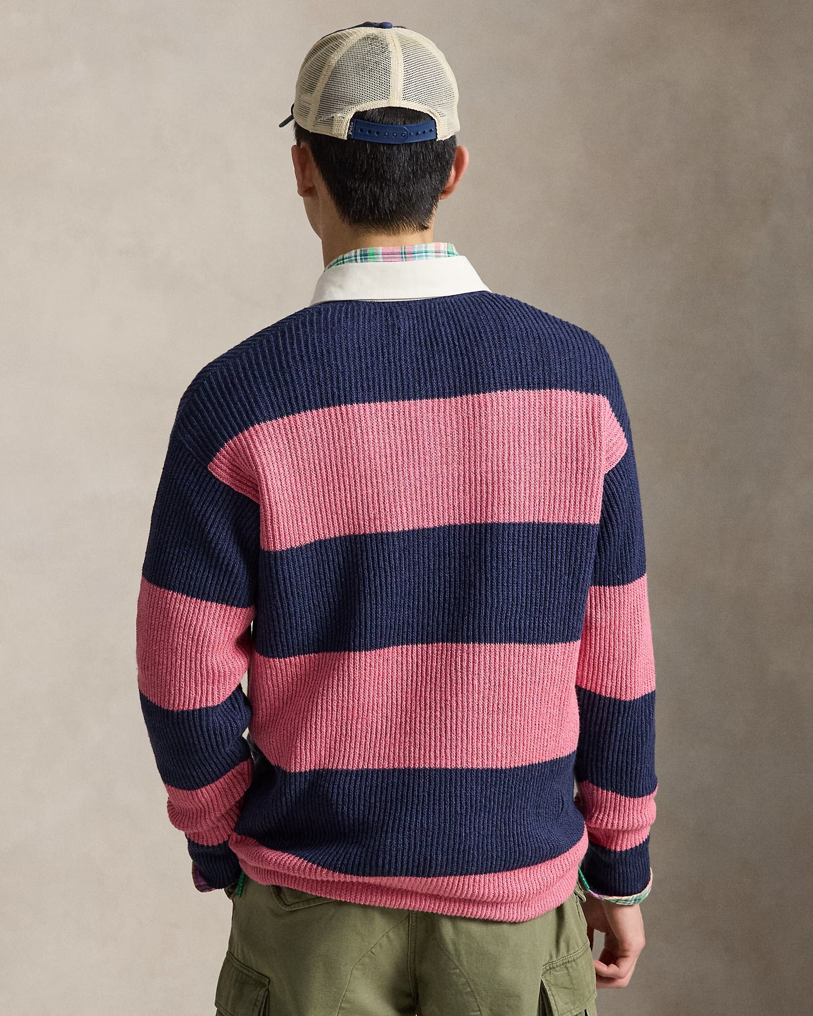 Polo Ralph Lauren - Striped Linen-Cotton Rugby Sweater