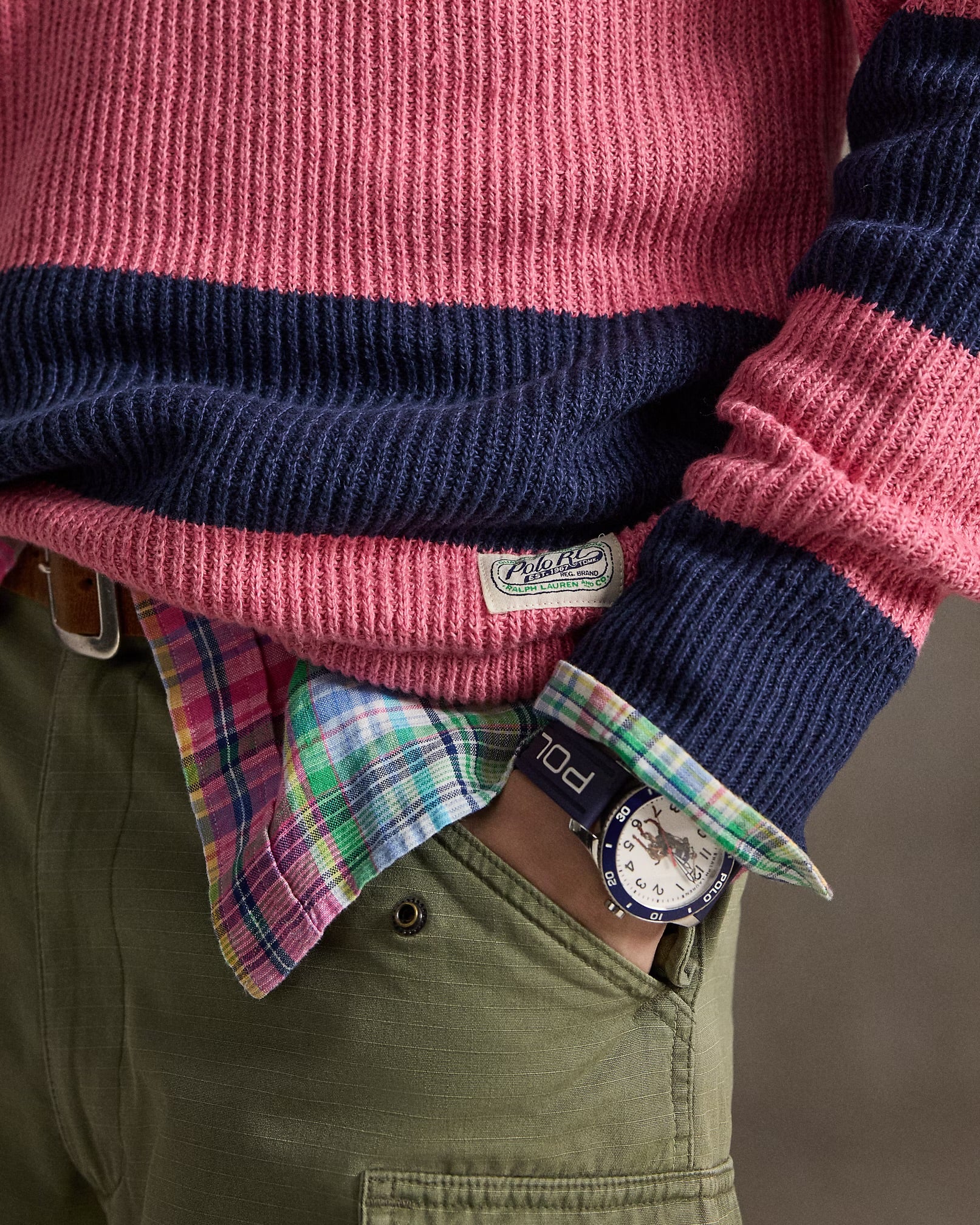 Polo Ralph Lauren - Striped Linen-Cotton Rugby Sweater
