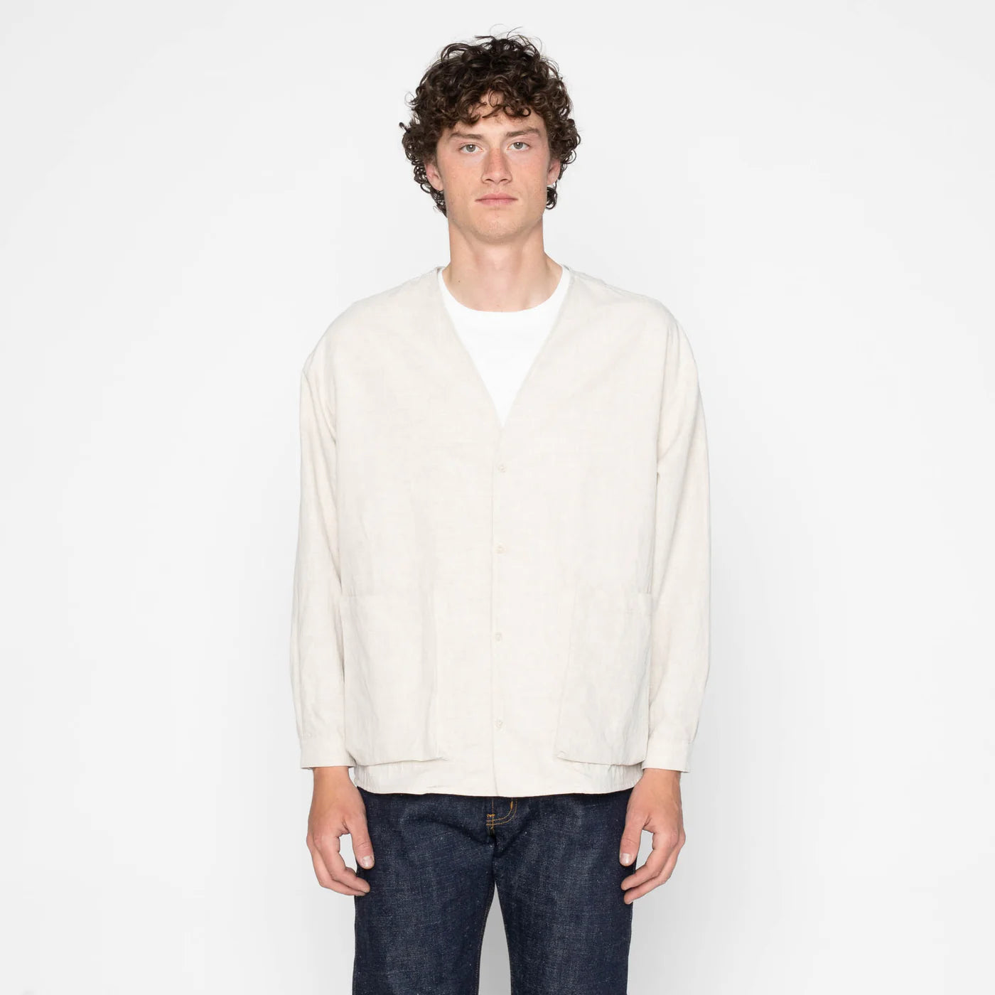 Naked & Famous - Wise Guy Jacket in Linen Blend Denim
