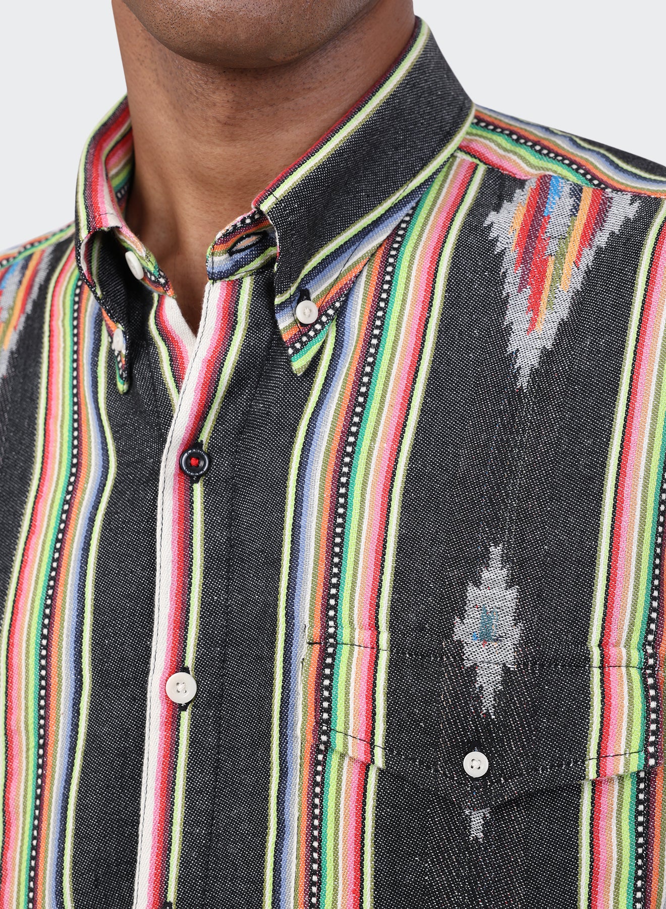 Kardo - Ron Ivy Button-Down in Jacquard Stripe