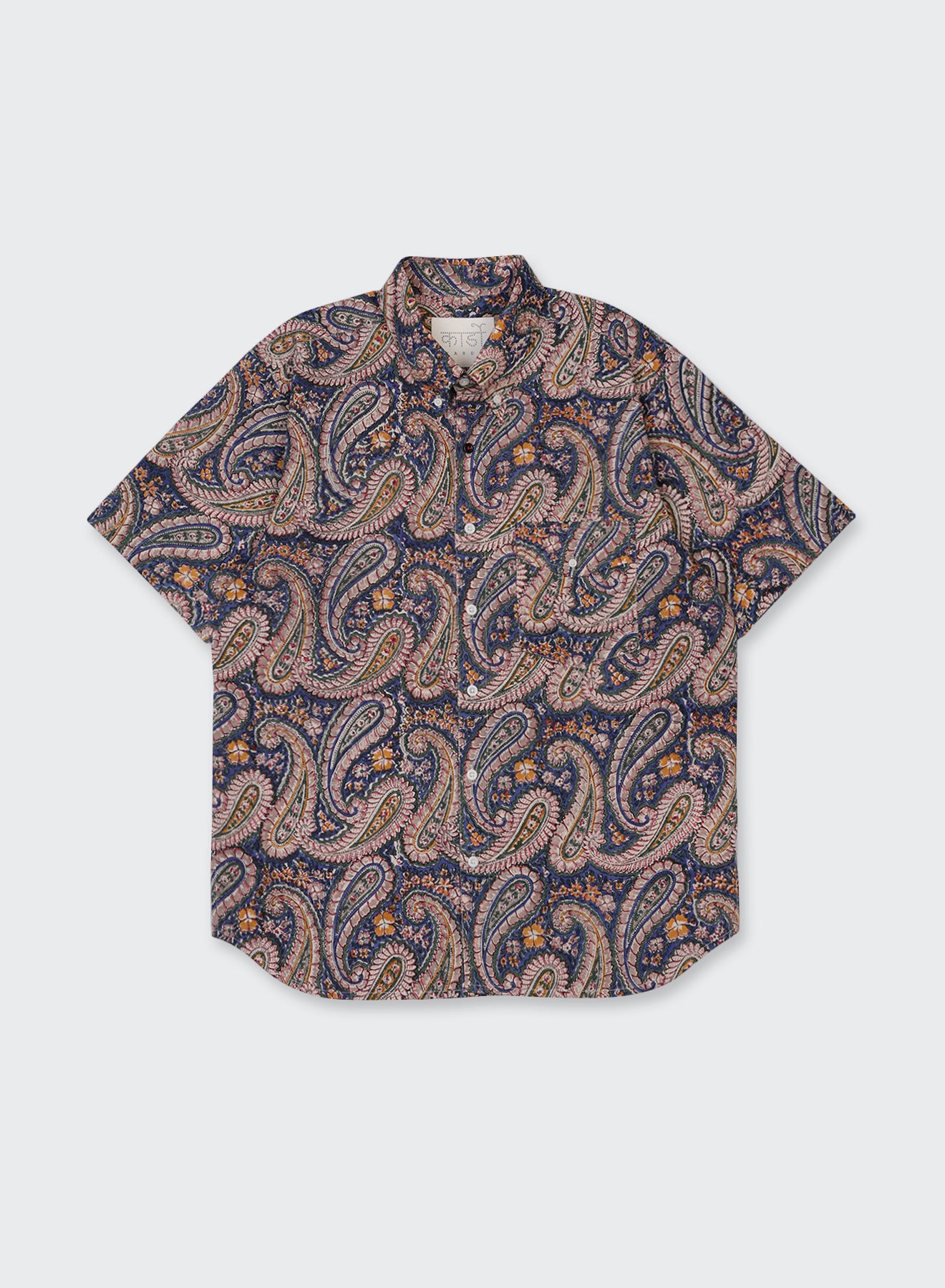 Kardo - Ron Ivy Button-Down in Paisley Block Print