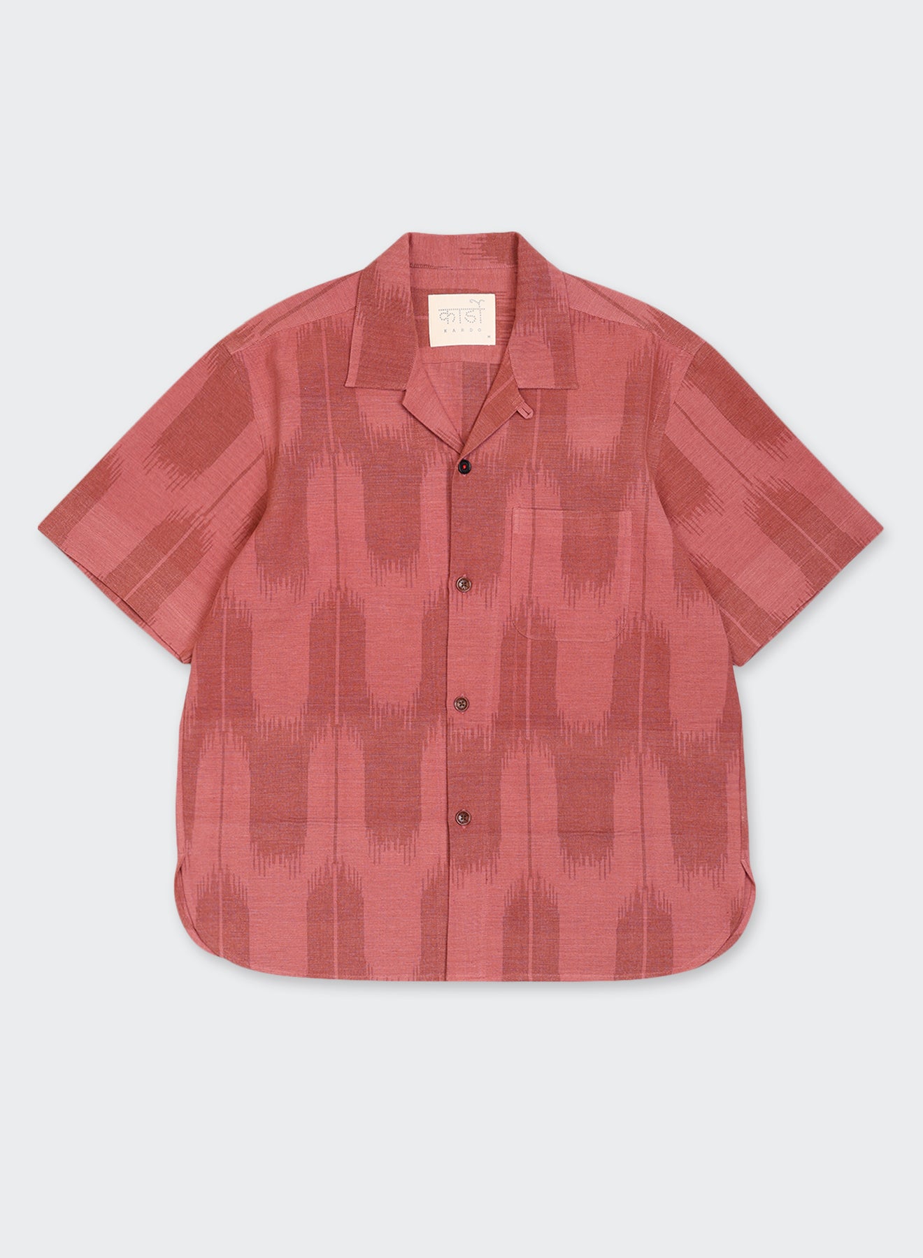 Kardo - Ronen Camp Collar in Handwoven Ikat