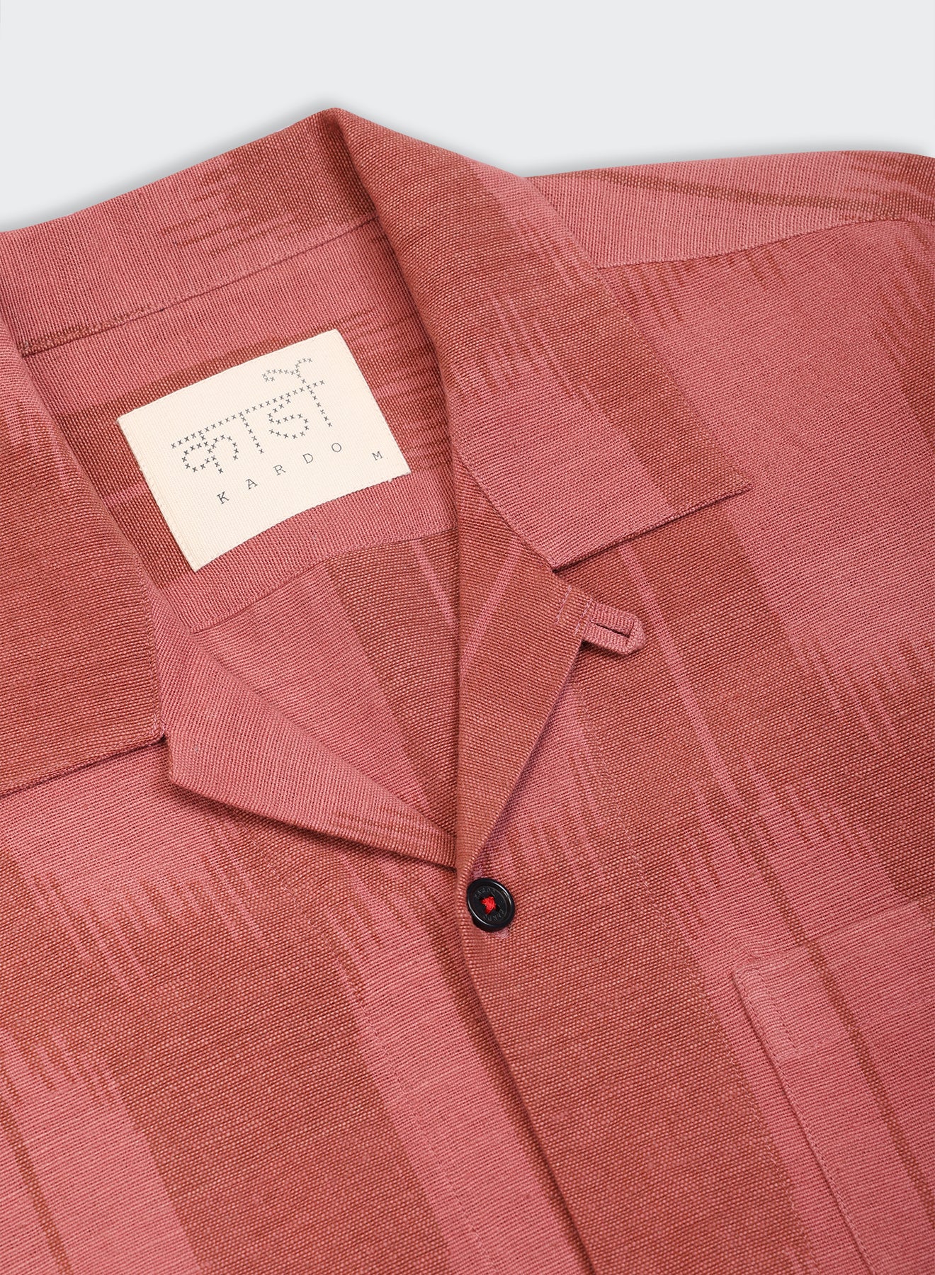 Kardo - Ronen Camp Collar in Handwoven Ikat