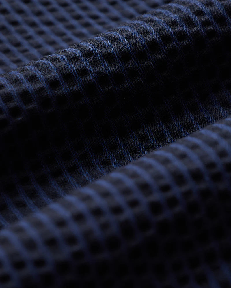 Portuguese Flannel - Atlantico Trouser in Navy Seersucker