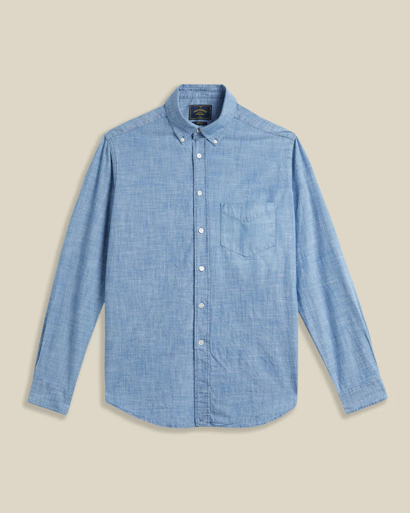 Portuguese Flannel - Chambray Long-Sleeve Button-Down