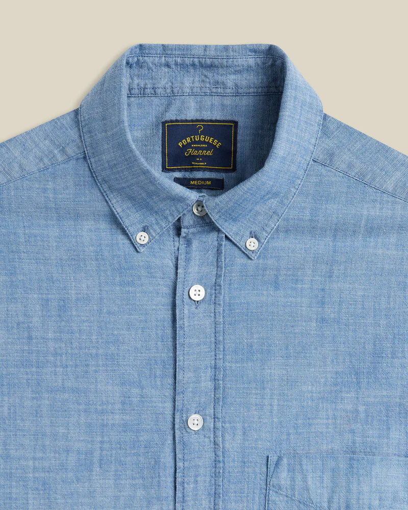 Portuguese Flannel - Chambray Long-Sleeve Button-Down
