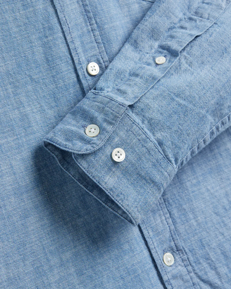 Portuguese Flannel - Chambray Long-Sleeve Button-Down