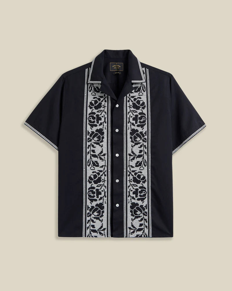 Portuguese Flannel - Cross Stitch in Black