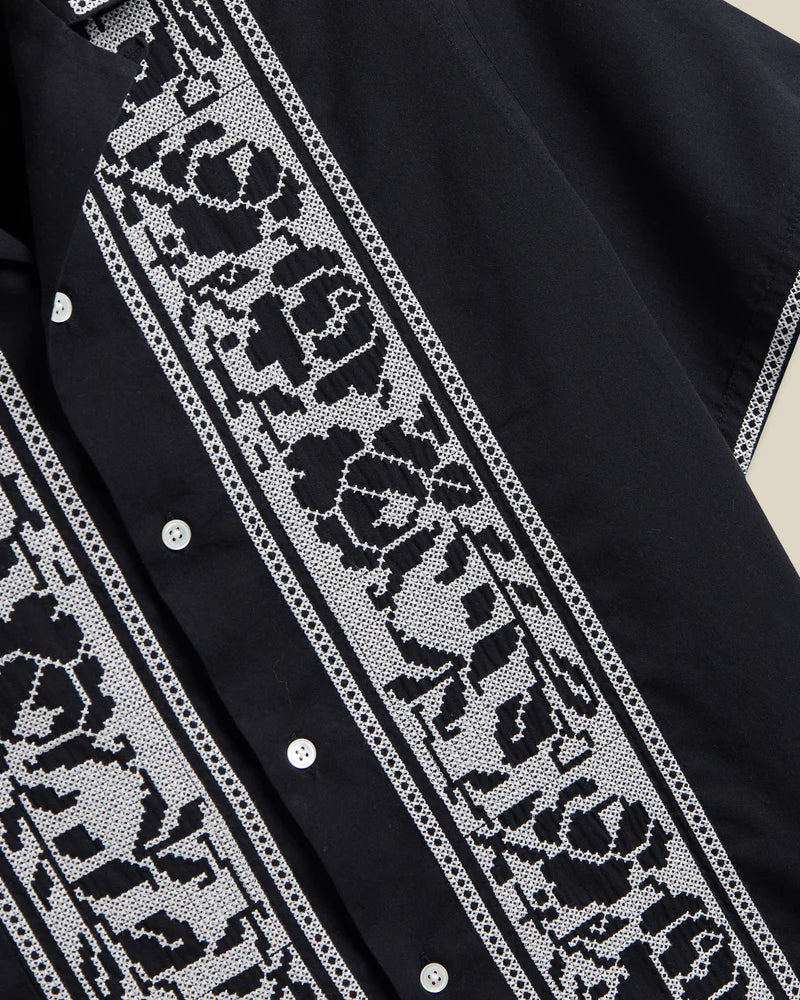 Portuguese Flannel - Cross Stitch in Black