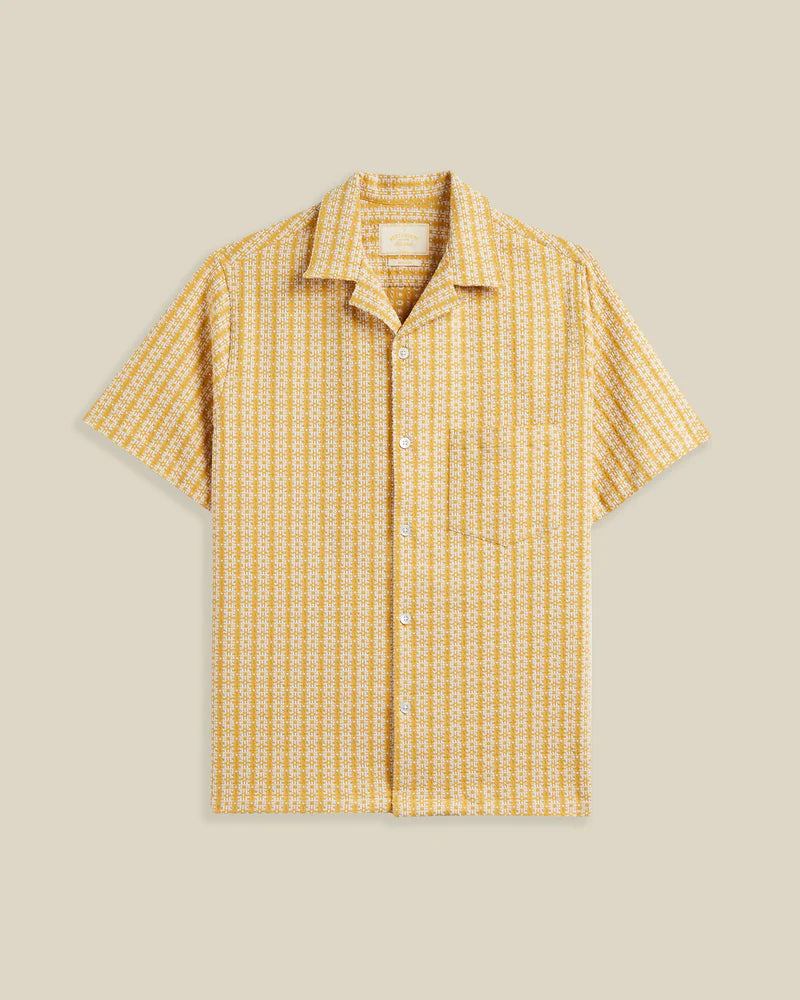 Portuguese Flannel - Polen Camp Collar in Yellow
