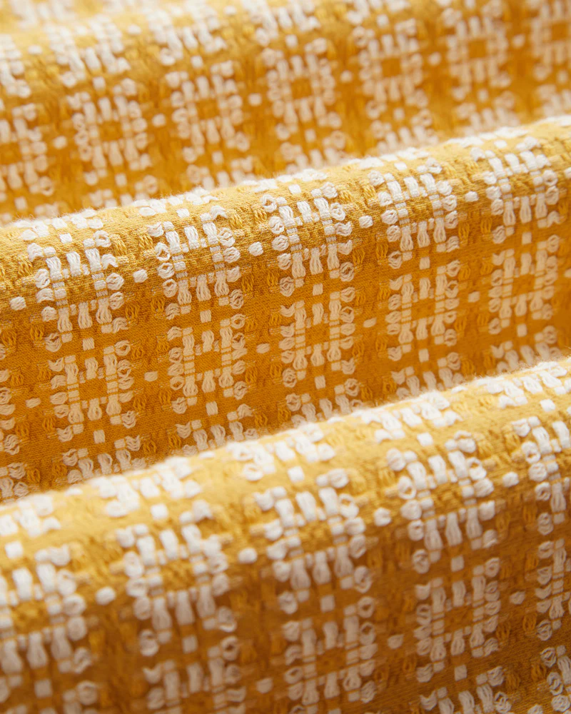 Portuguese Flannel - Polen Camp Collar in Yellow