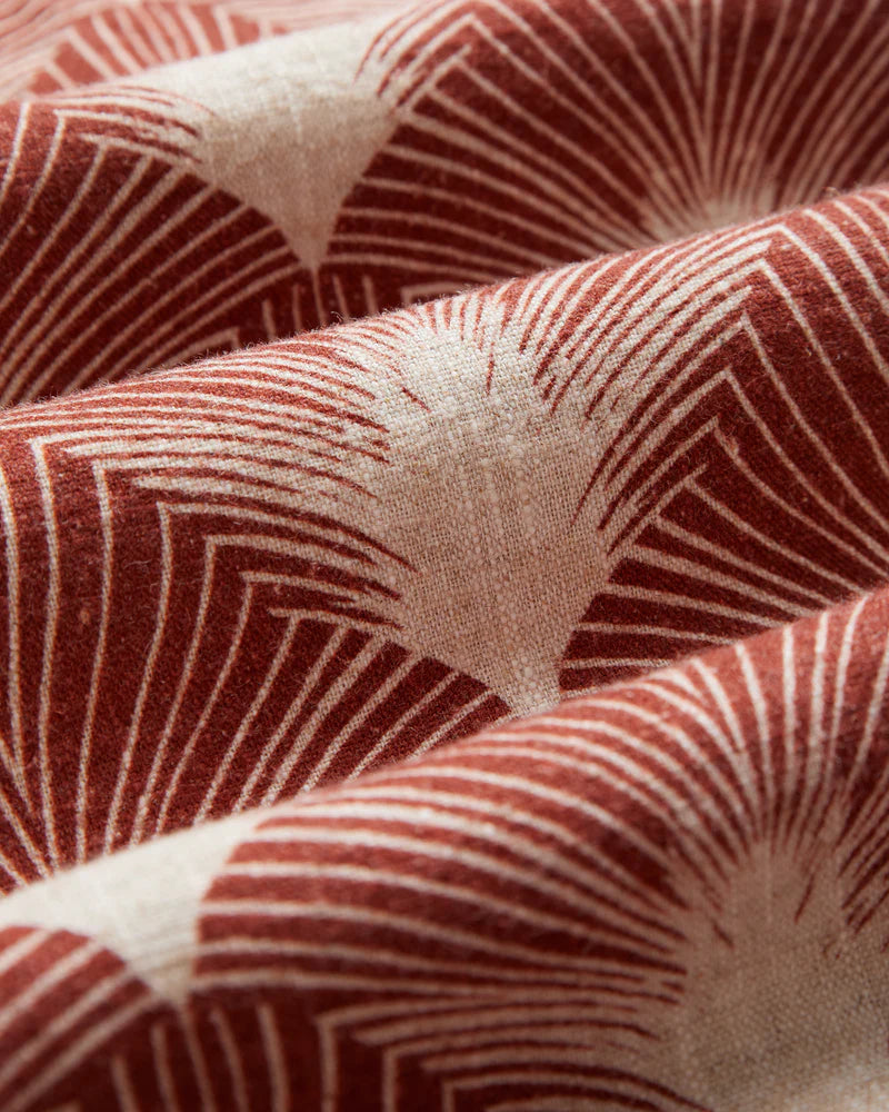 Portuguese Flannel - Feathers Camp Collar in Midcentury Clay